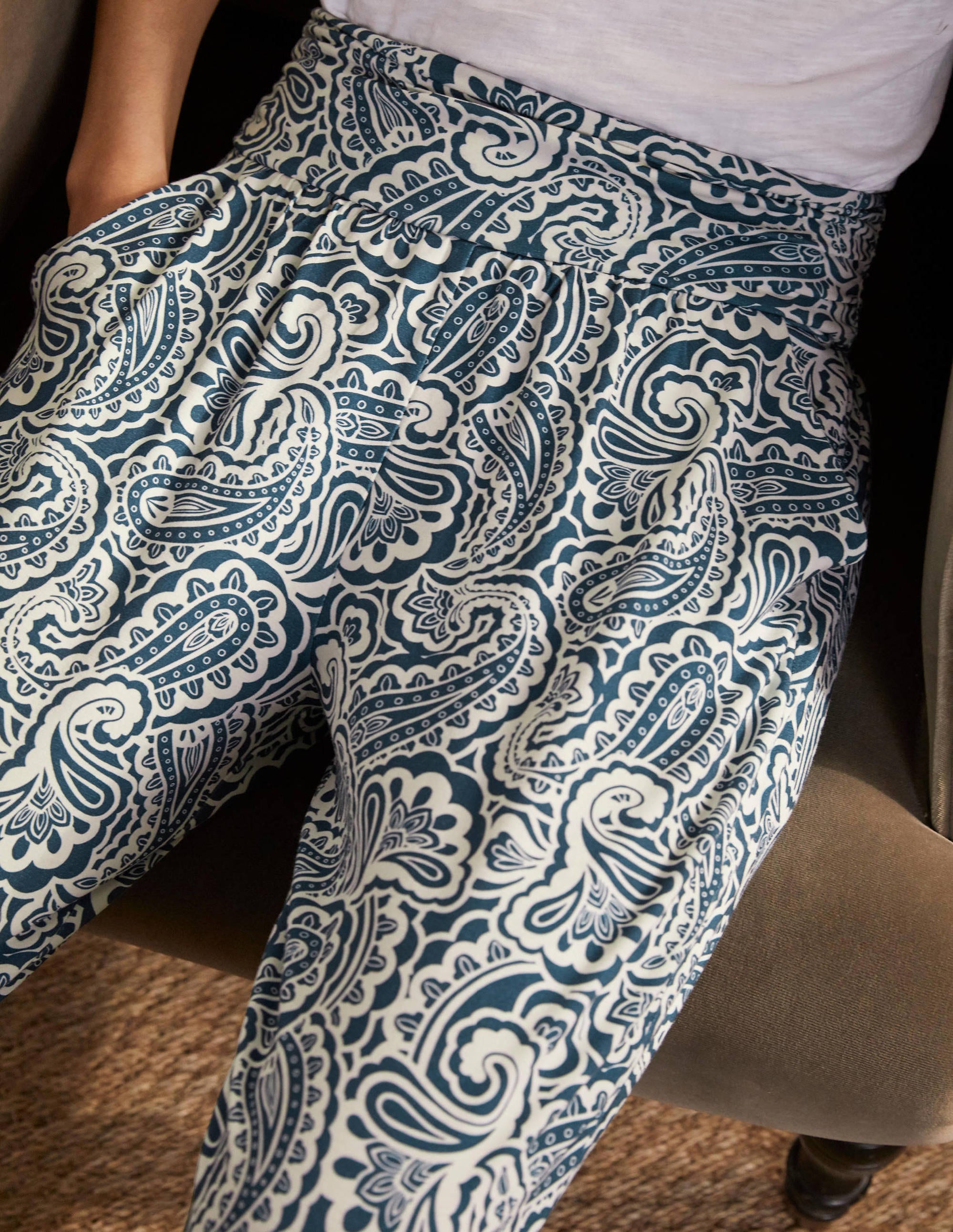 Hareem Jersey Joggers-Aircraft, Summer Paisley - Image 2