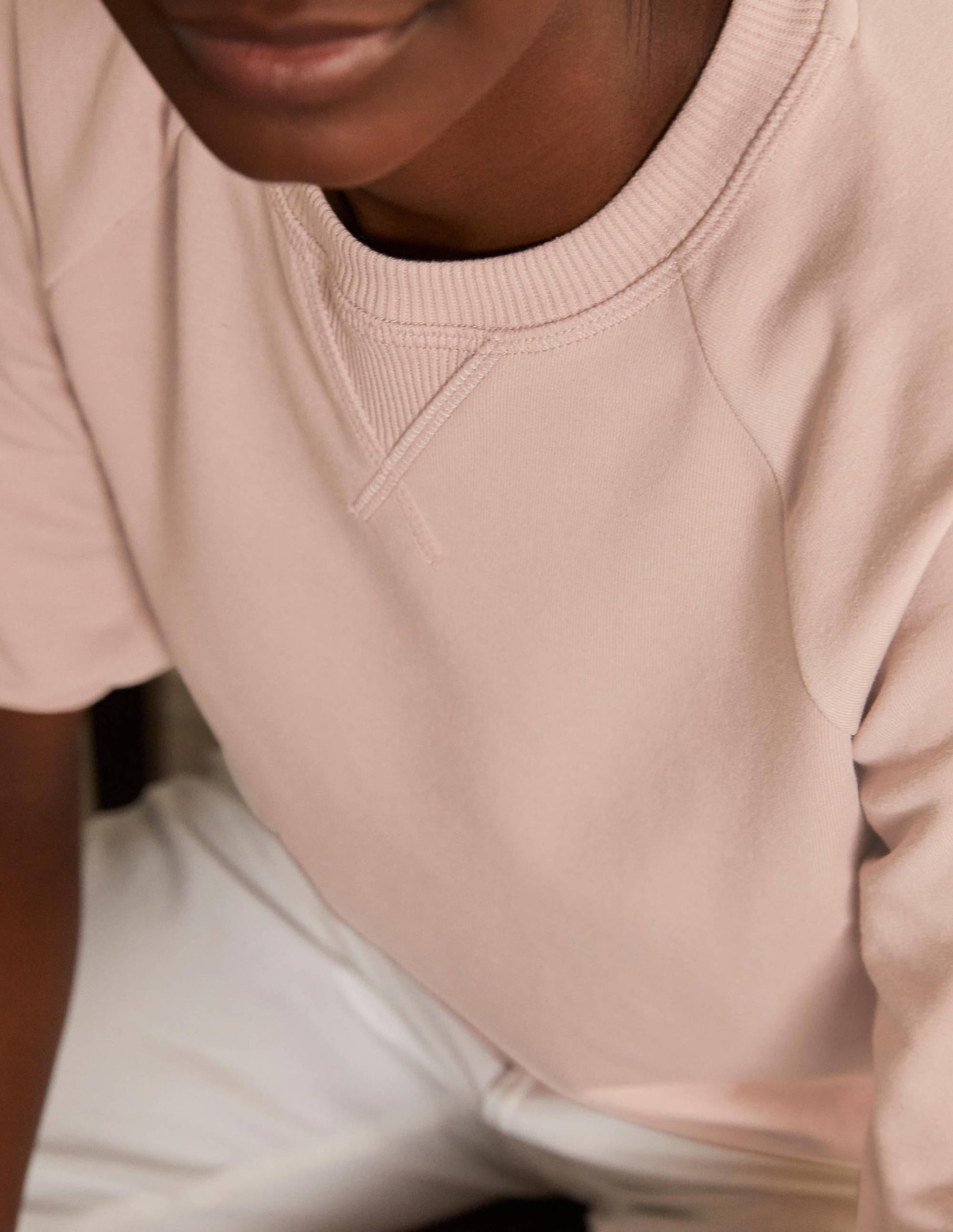 Short Puff Sleeve Sweatshirt-Milkshake-4