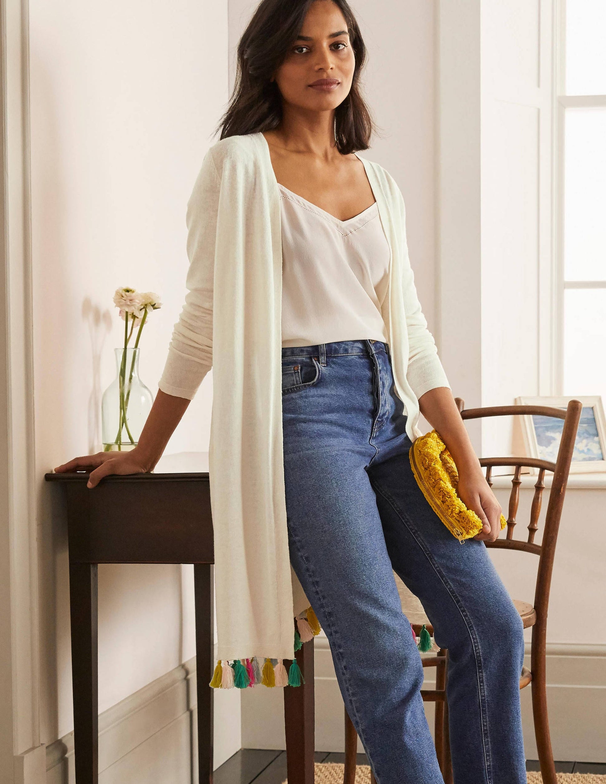 Elsdon Tassel Cardigan-Ivory-1