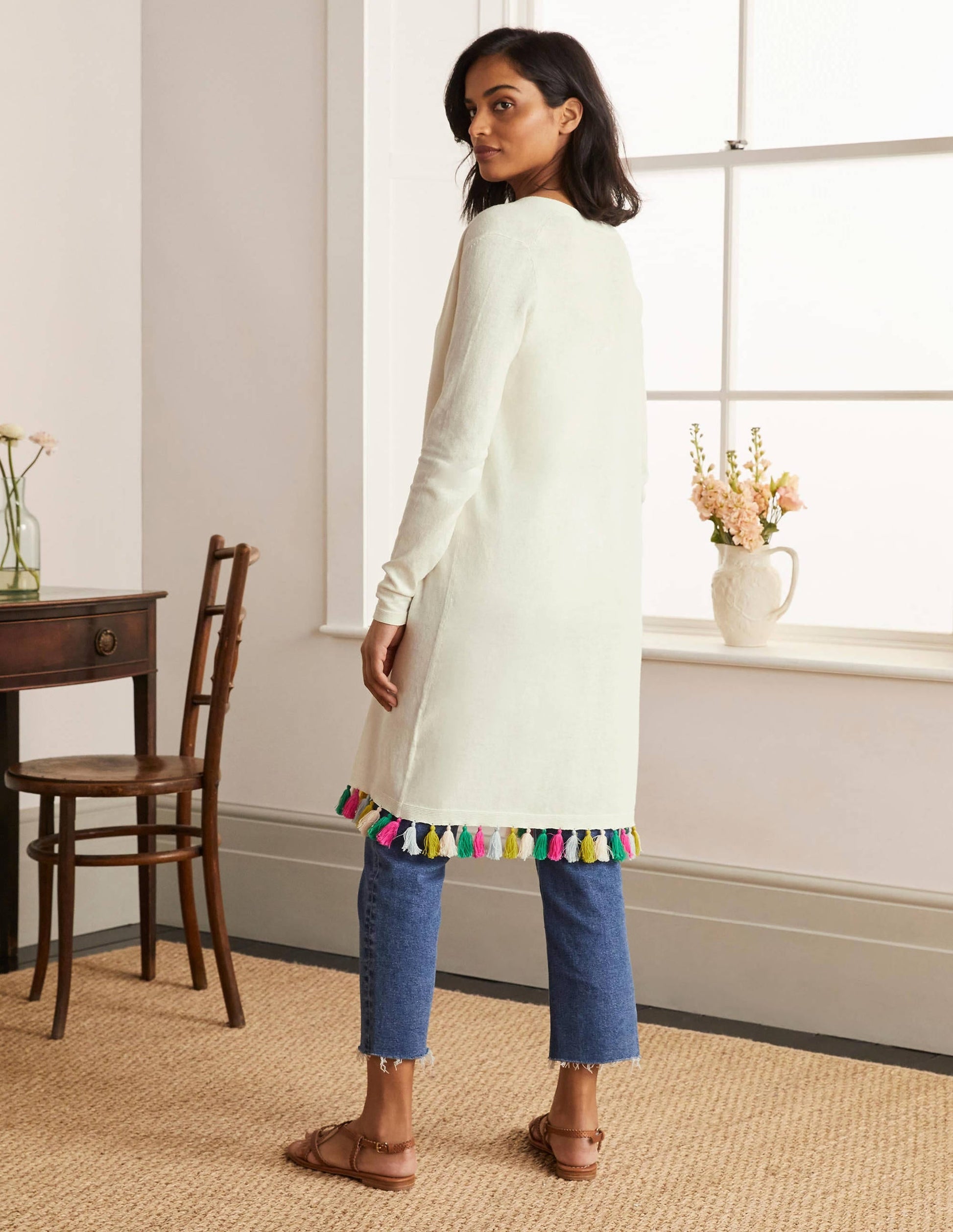 Elsdon Tassel Cardigan-Ivory-3