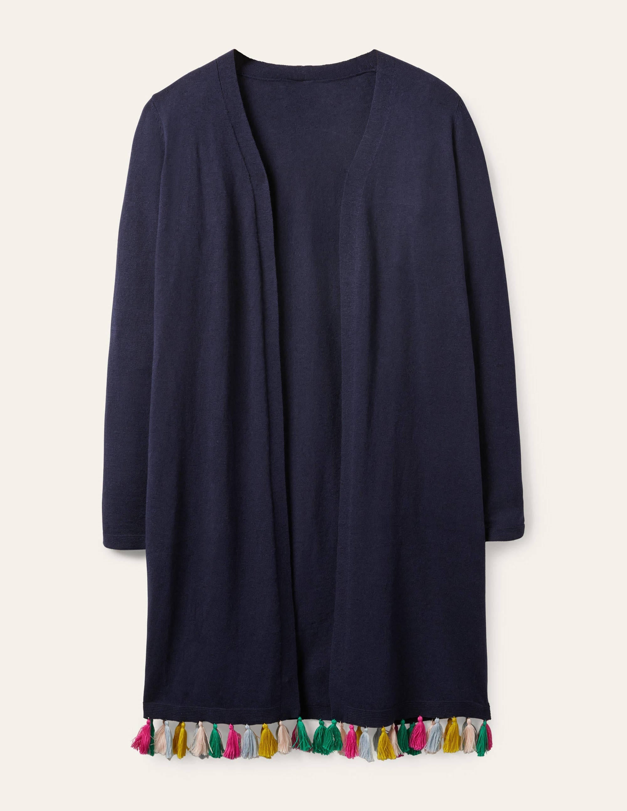 Elsdon Tassel Cardigan-Navy - Image 5