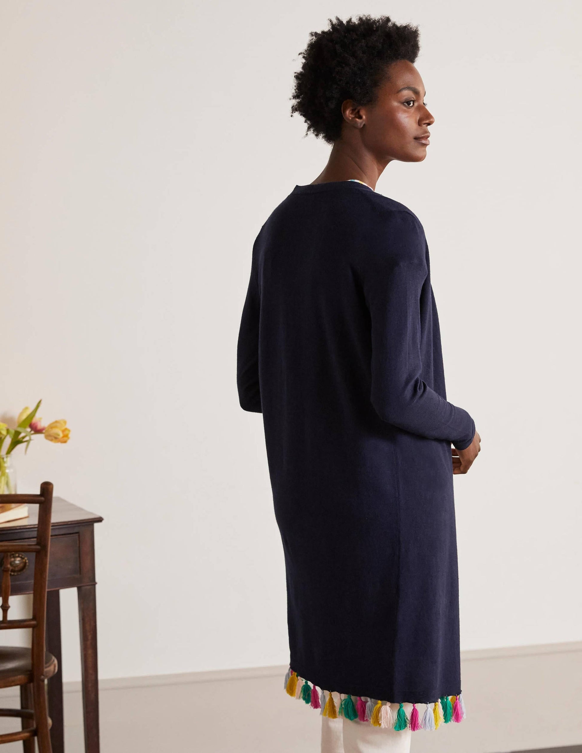 Elsdon Tassel Cardigan-Navy-3