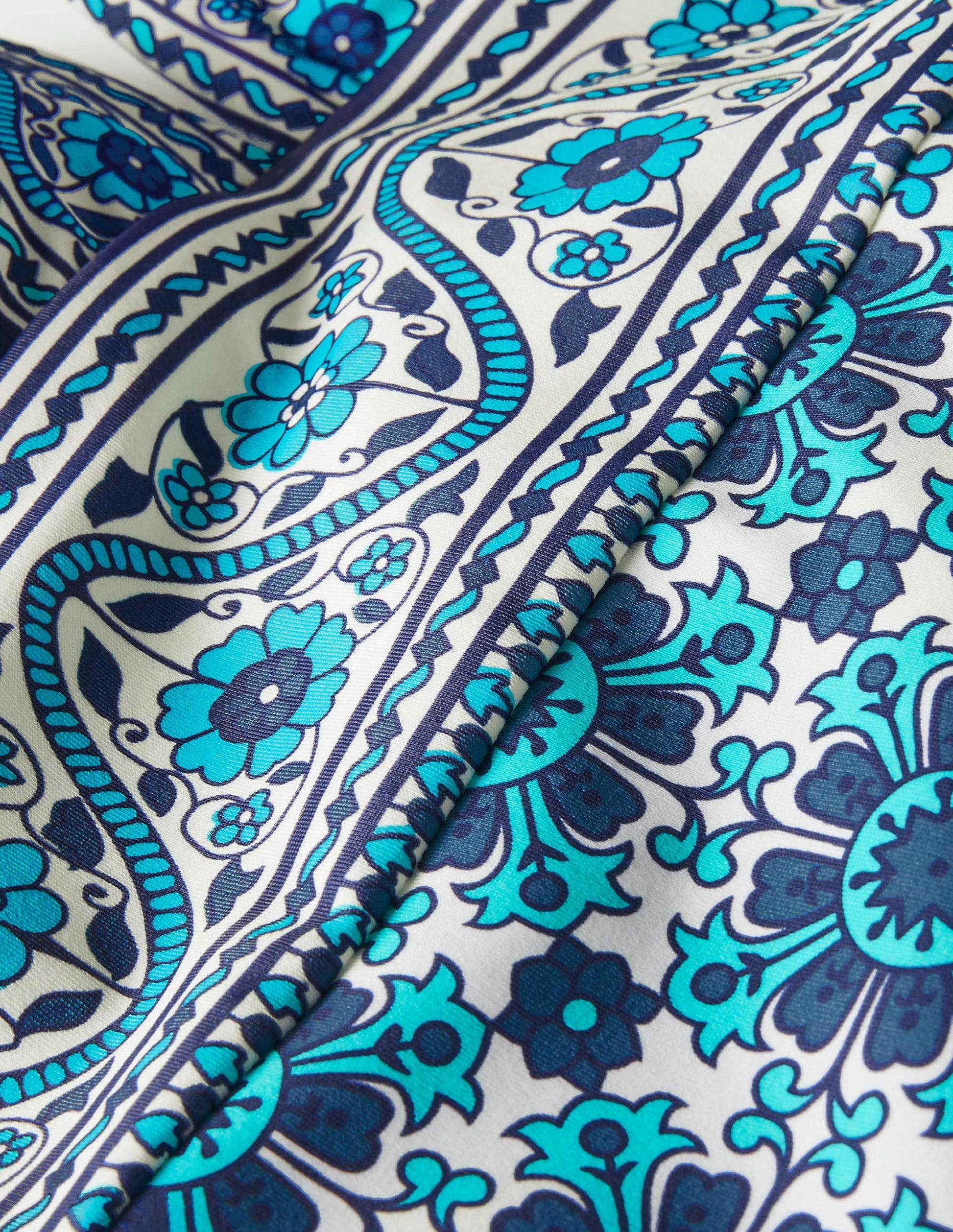 Porto V-Neck Swimsuit-Indian Ocean, Flora Tile-6