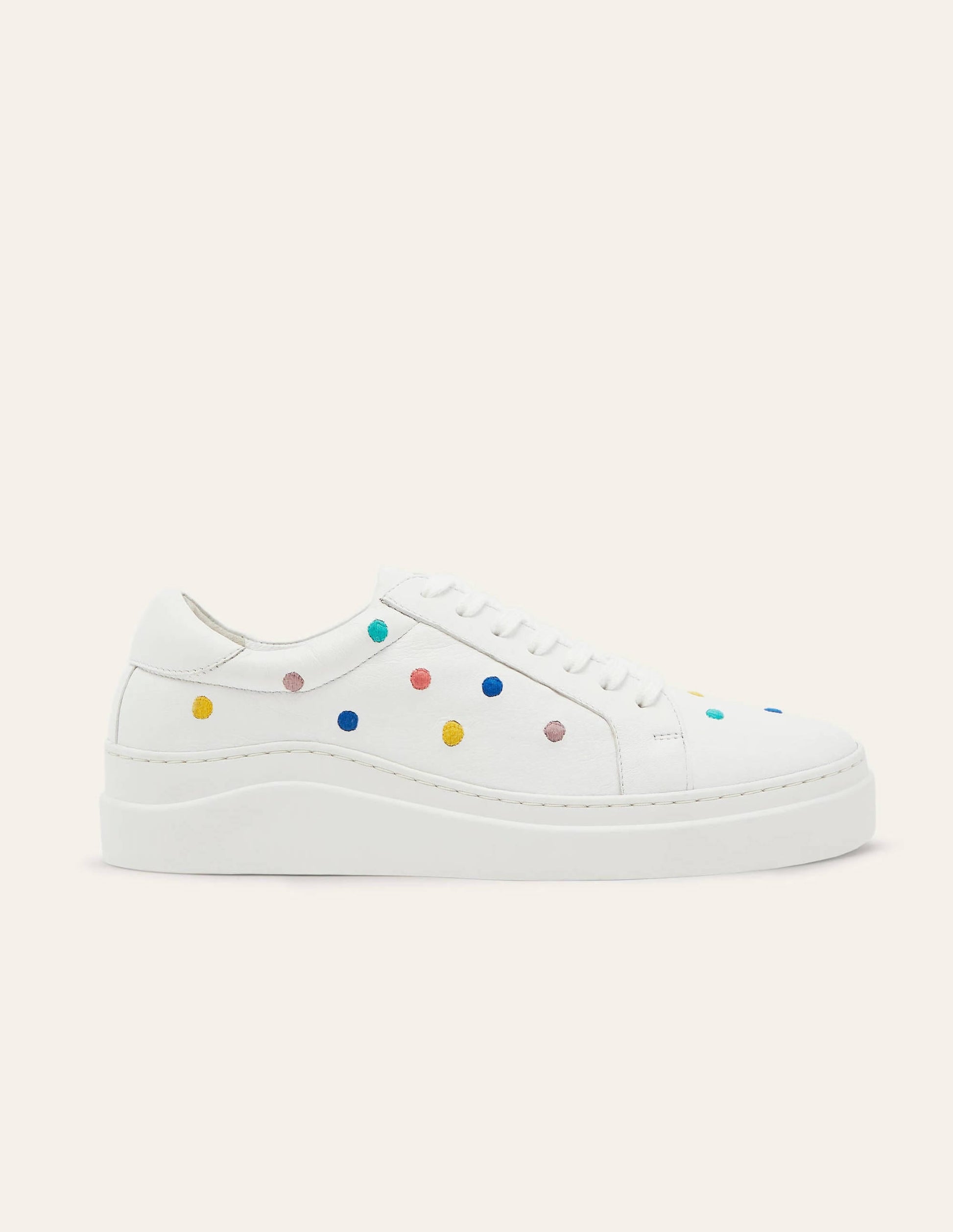 Maria Comfort Trainers-Maize, Embroidered Spot-2