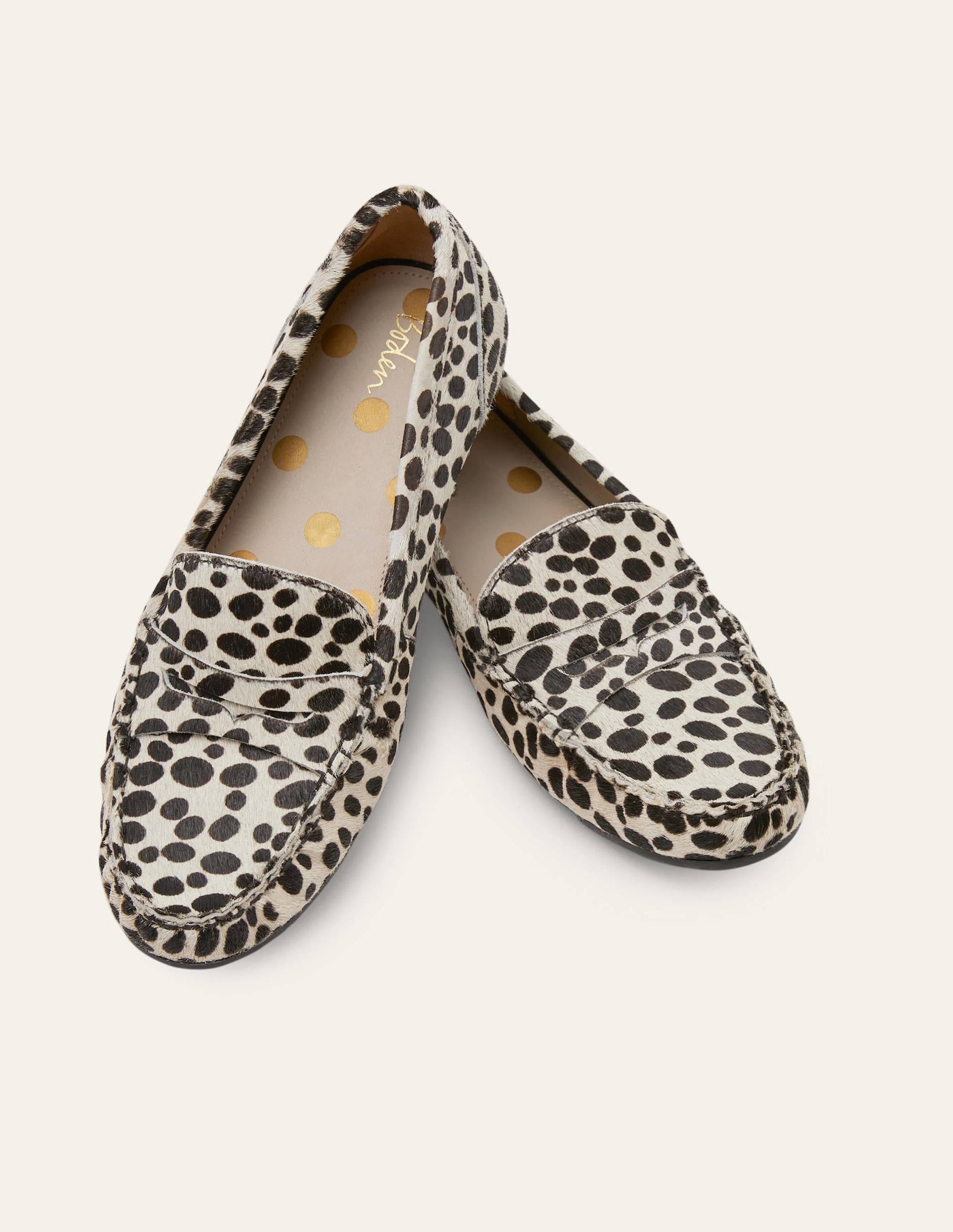 Melanie Moccasins-Black/White Cheetah-1