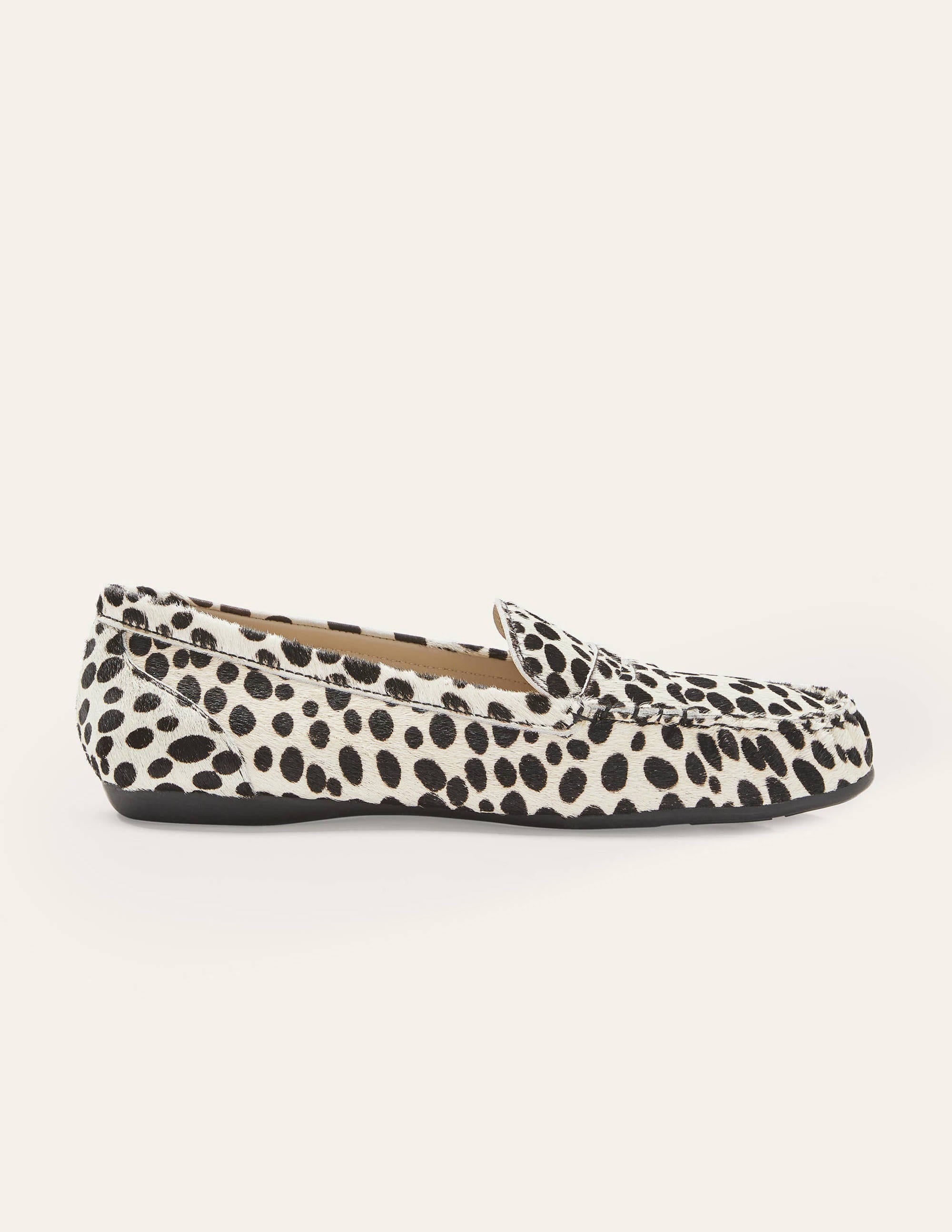 Melanie Moccasins-Black/White Cheetah - Image 2