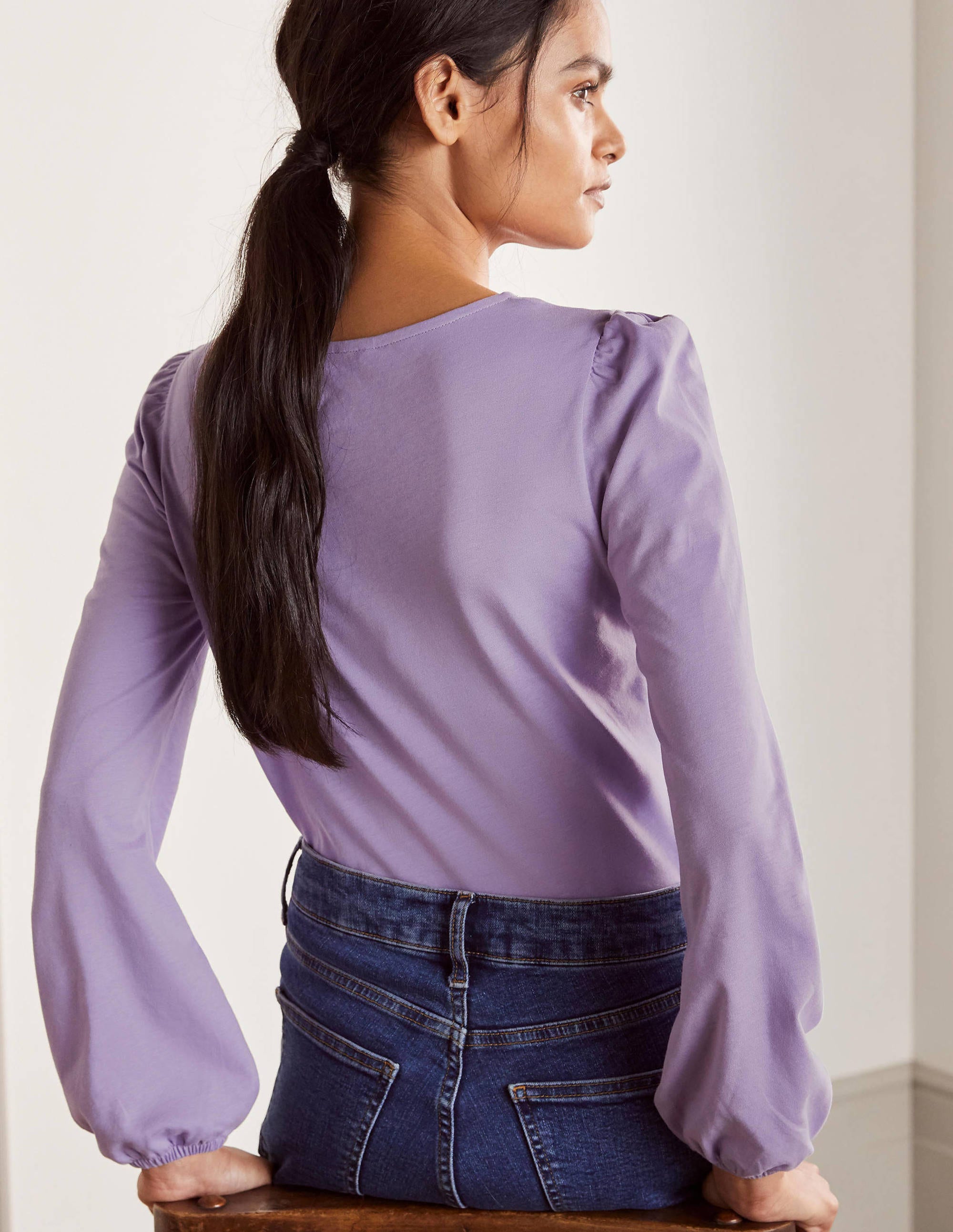 Supersoft Long Sleeve Top-Cool Violet - Image 4