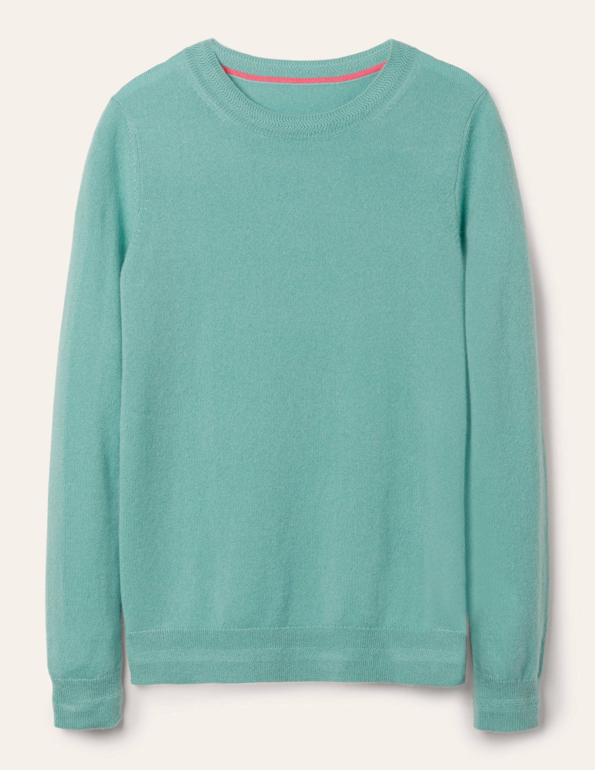Cashmere Crew Neck Jumper-Apple Mint - Image 5