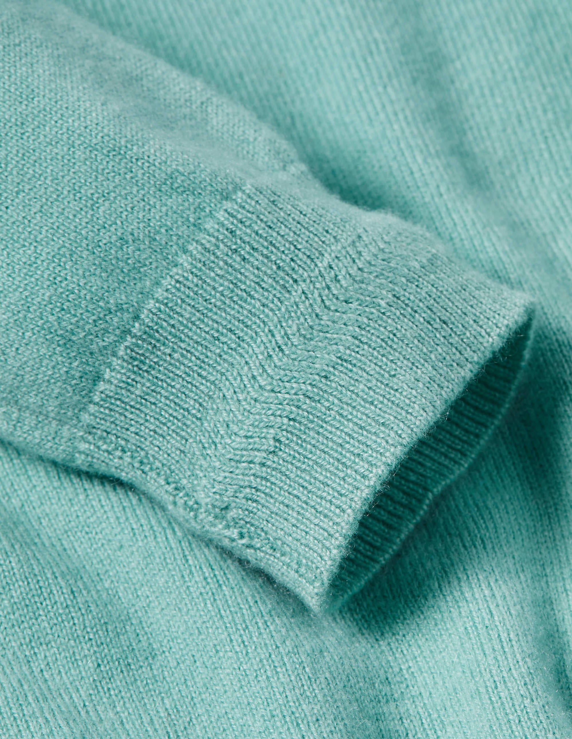 Cashmere Crew Neck Jumper-Apple Mint - Image 6