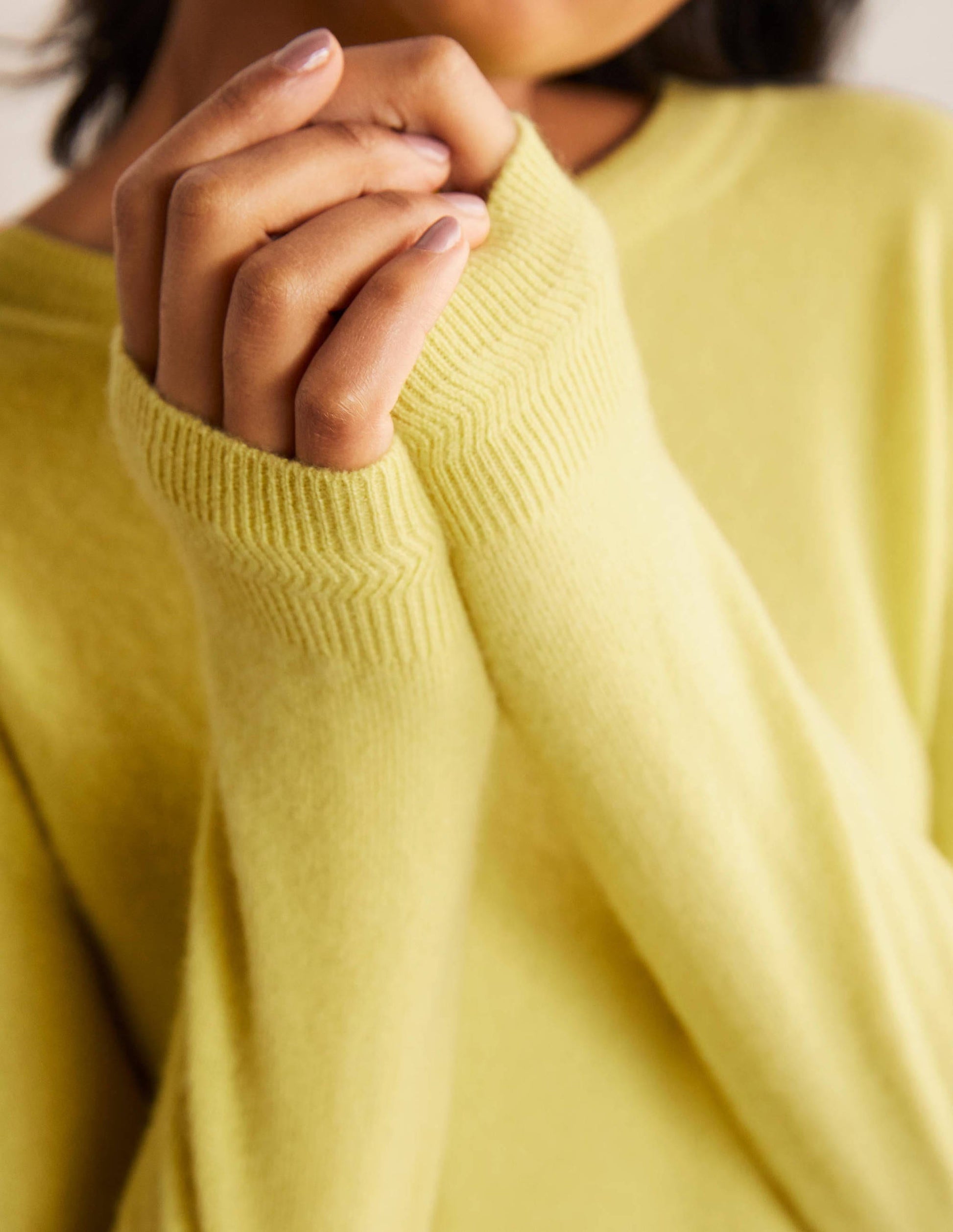 Cashmere Crew Neck Jumper-Pineapple-4