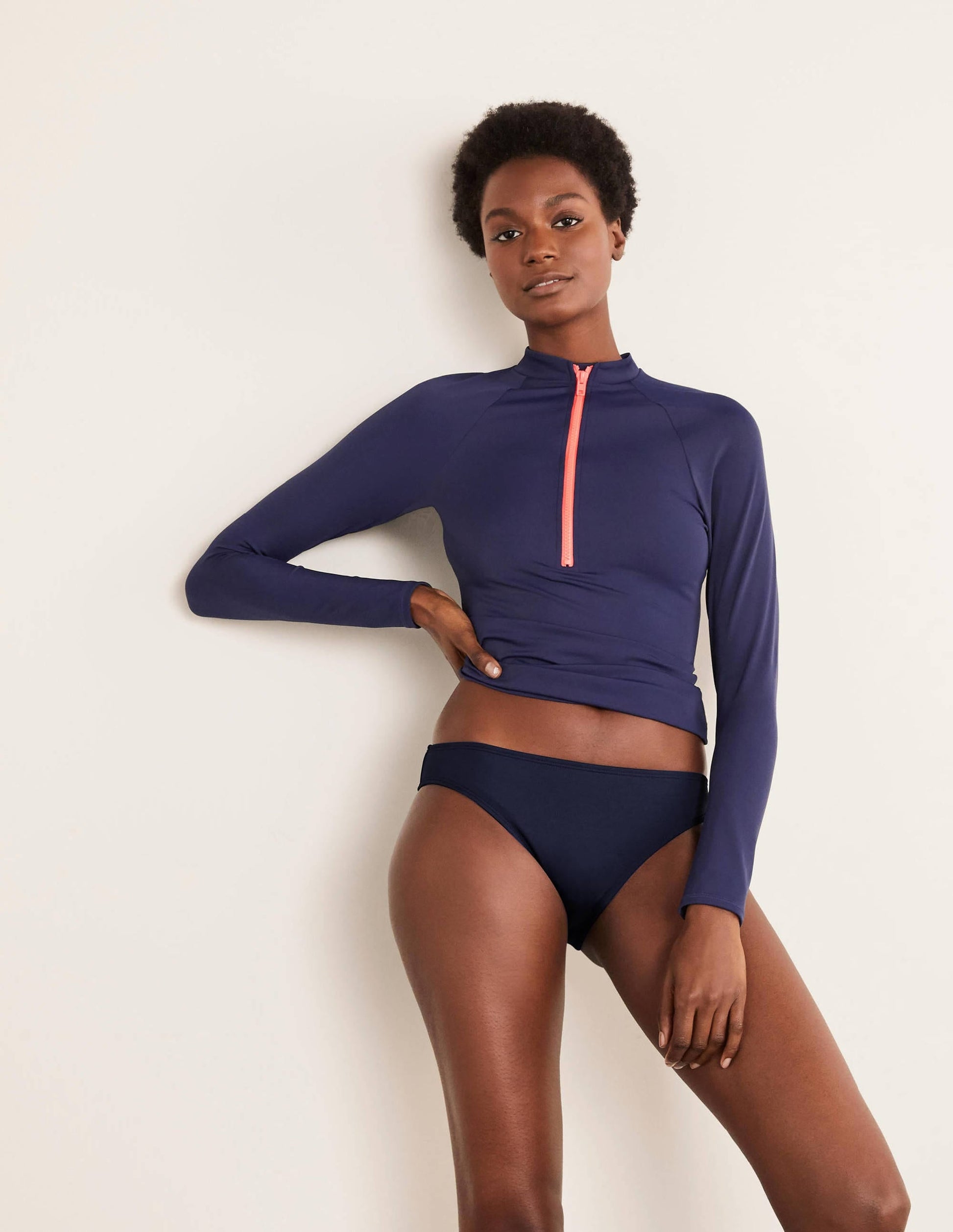 Amalfi Bikini Bottoms-French Navy-1