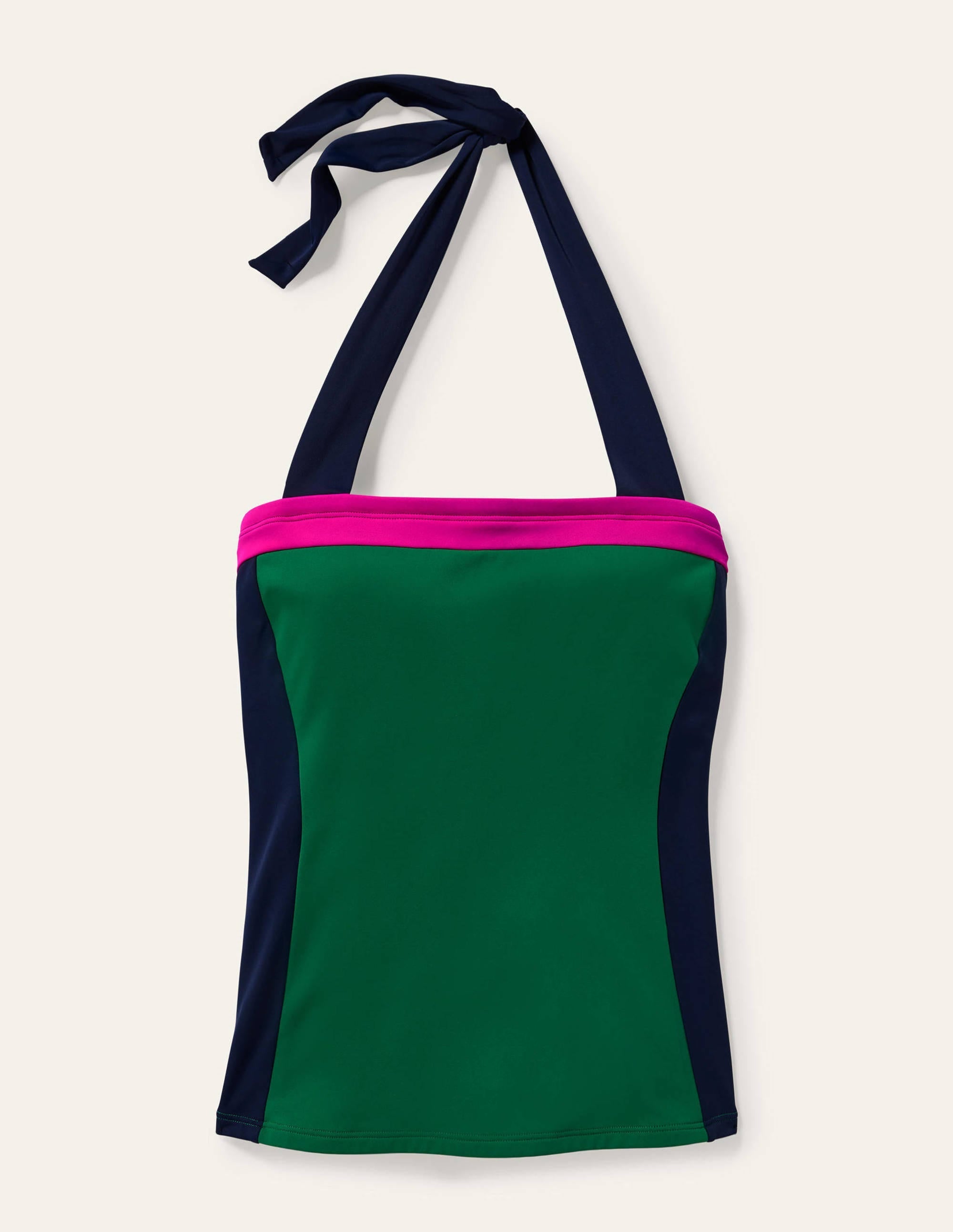 Santorini Tankini Top-Verde Colourblock - Image 5