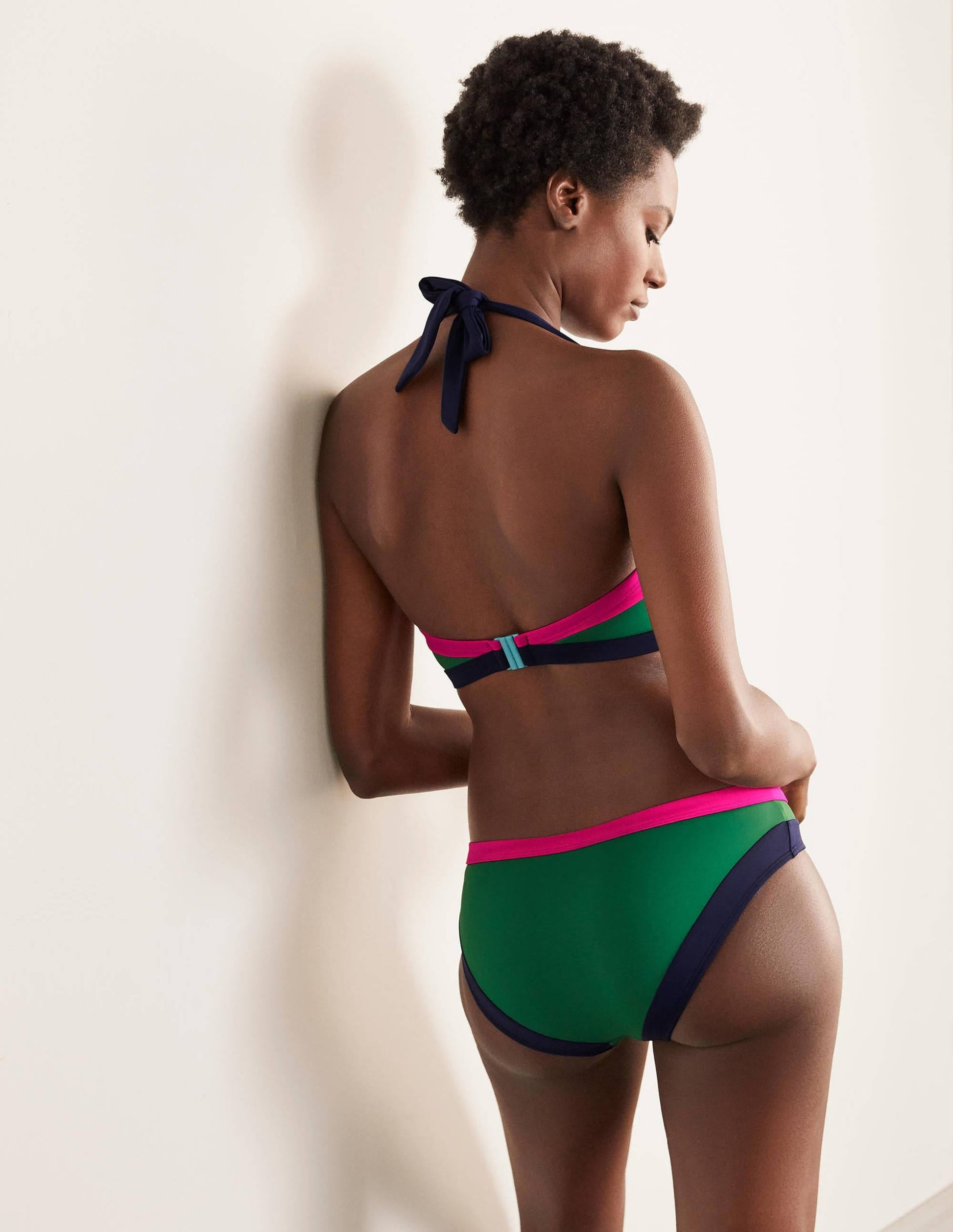 Santorini Bikini Bottoms-Verde Colourblock-3