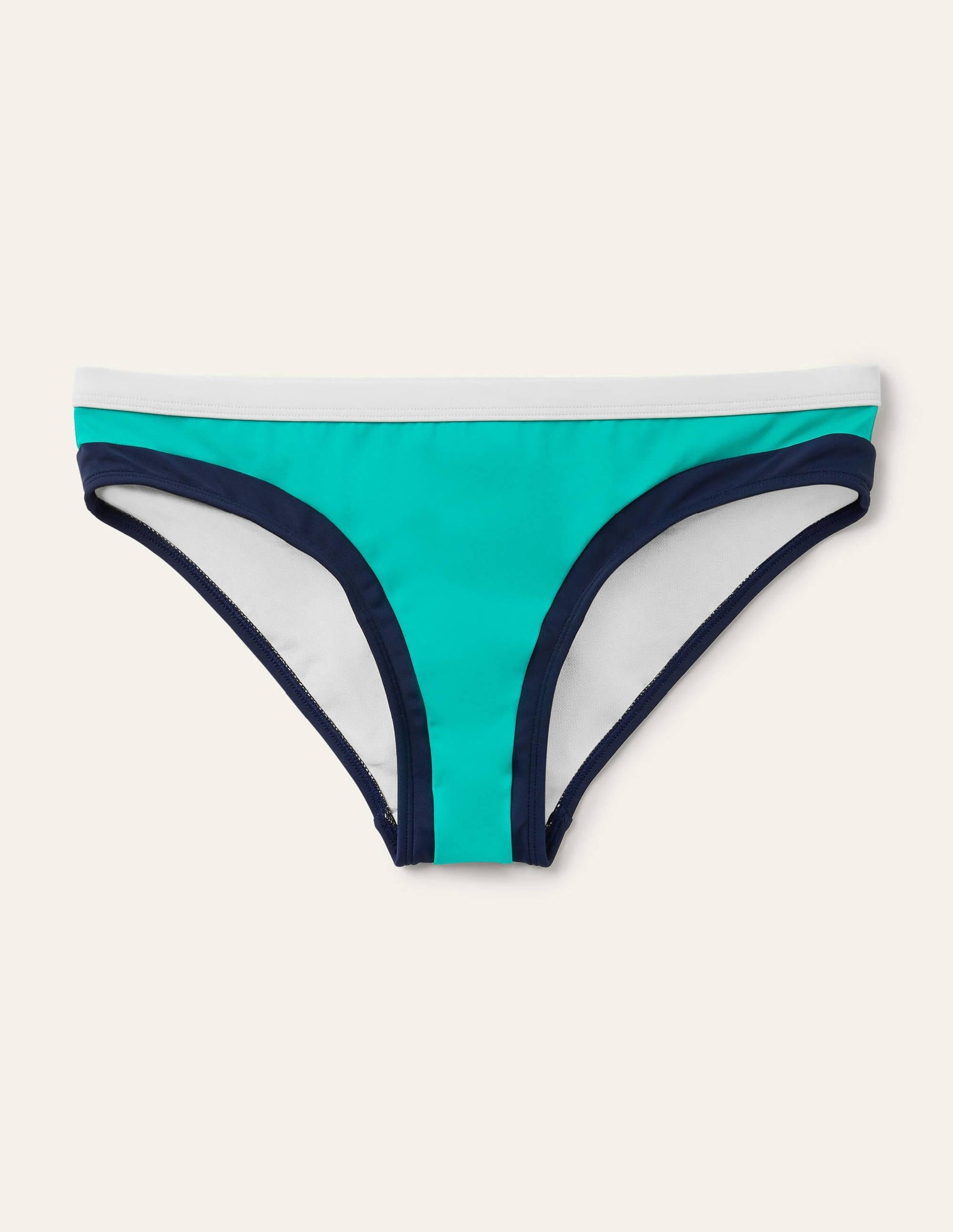 Santorini Bikini Bottoms-Turquoise Colourblock-6