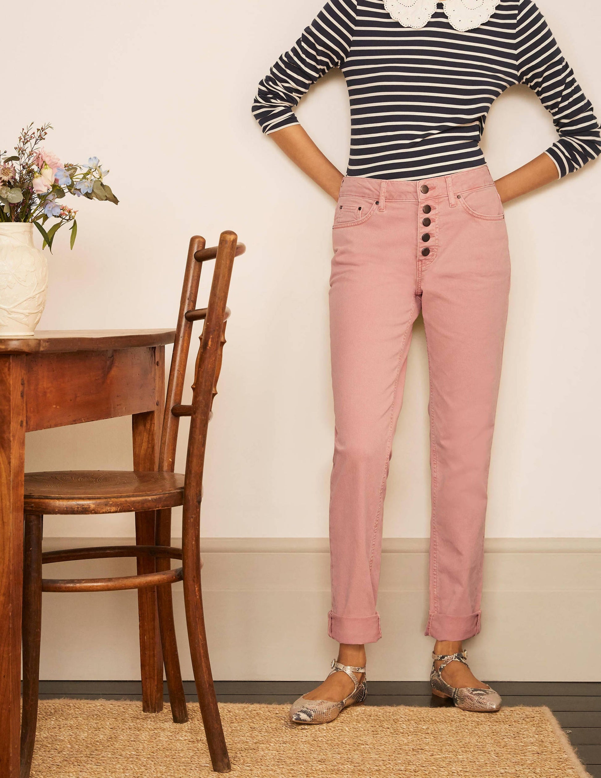 Girlfriend Jeans-Pale Pink Wash-1