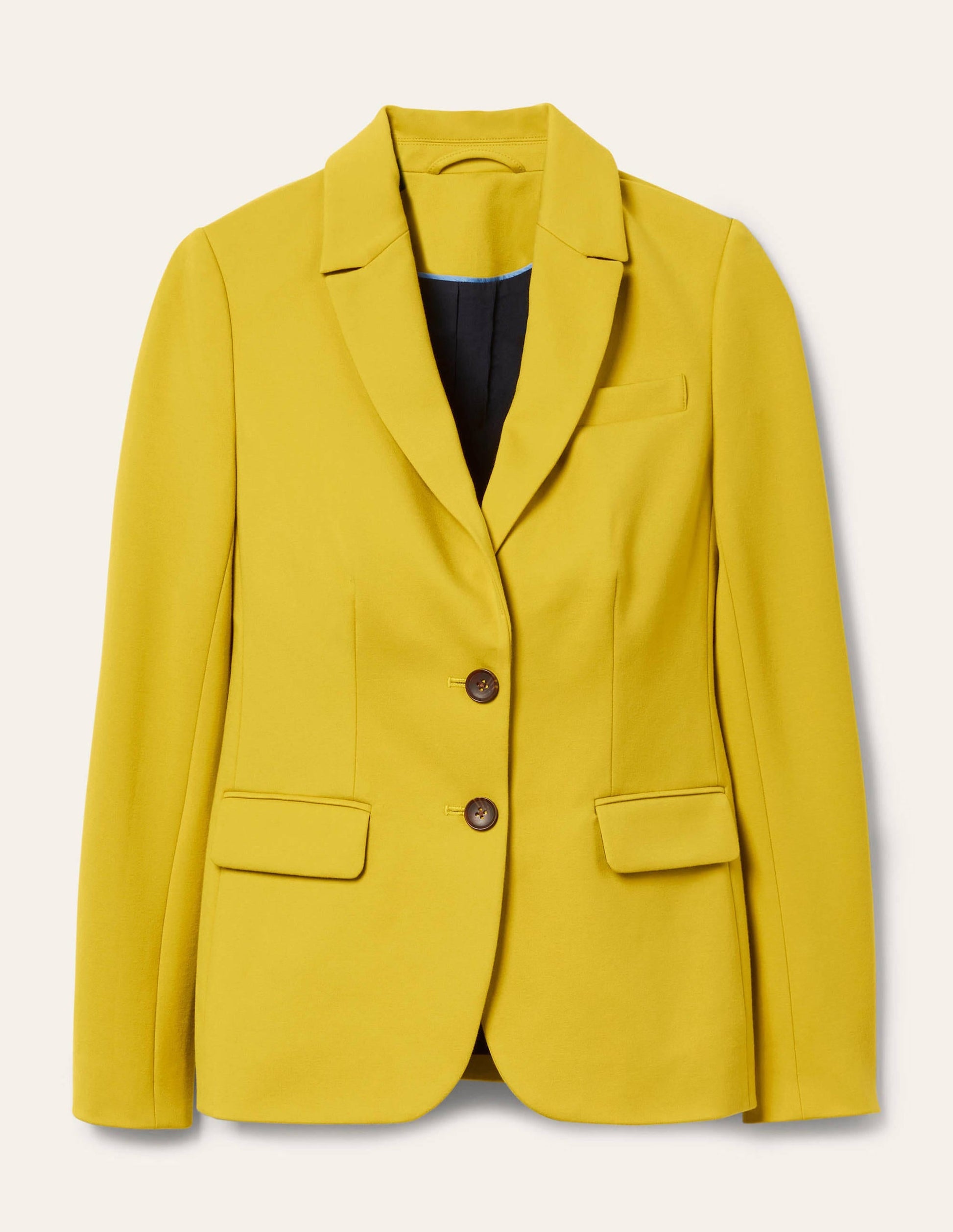 Stretch Jersey Blazer-Chartreuse-5
