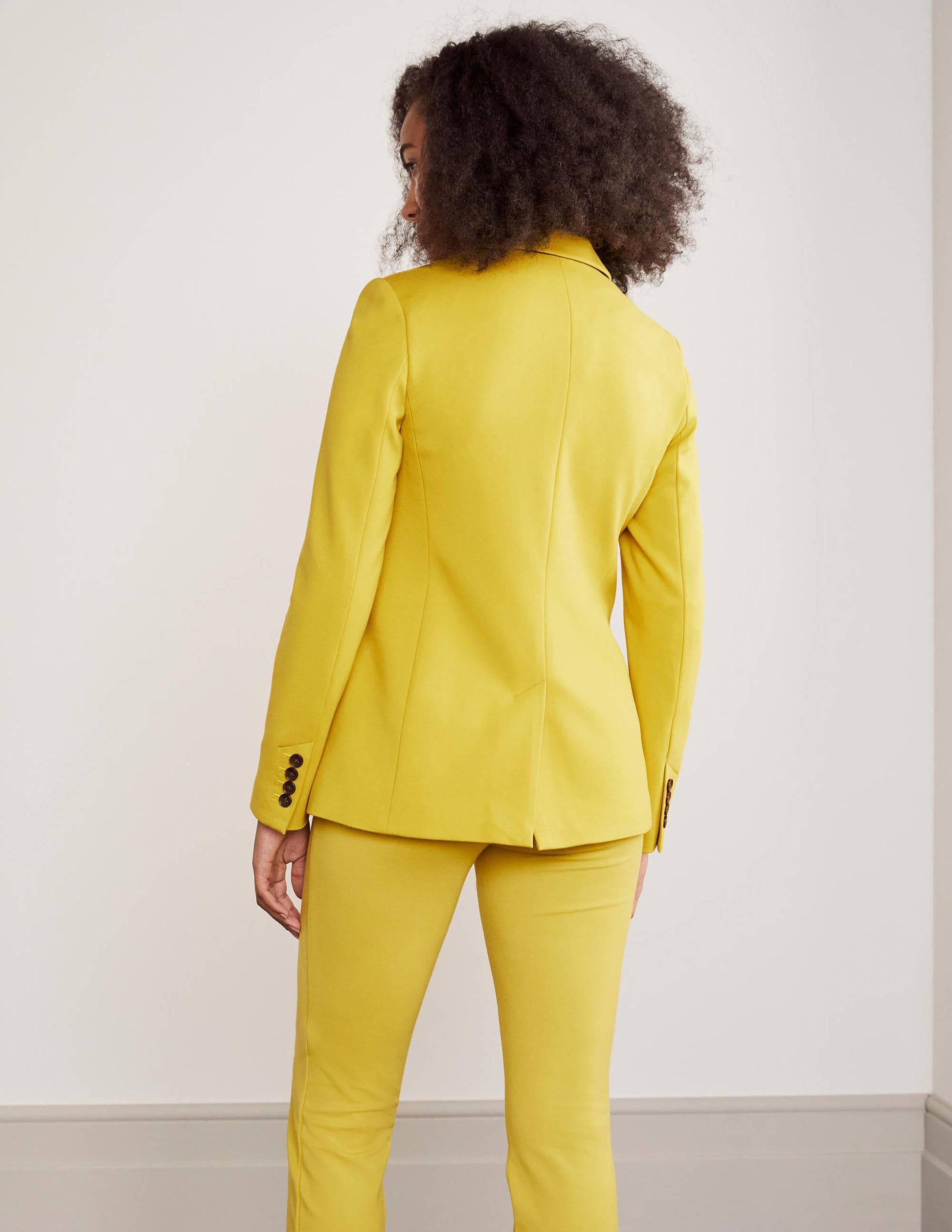Stretch Jersey Blazer-Chartreuse-2