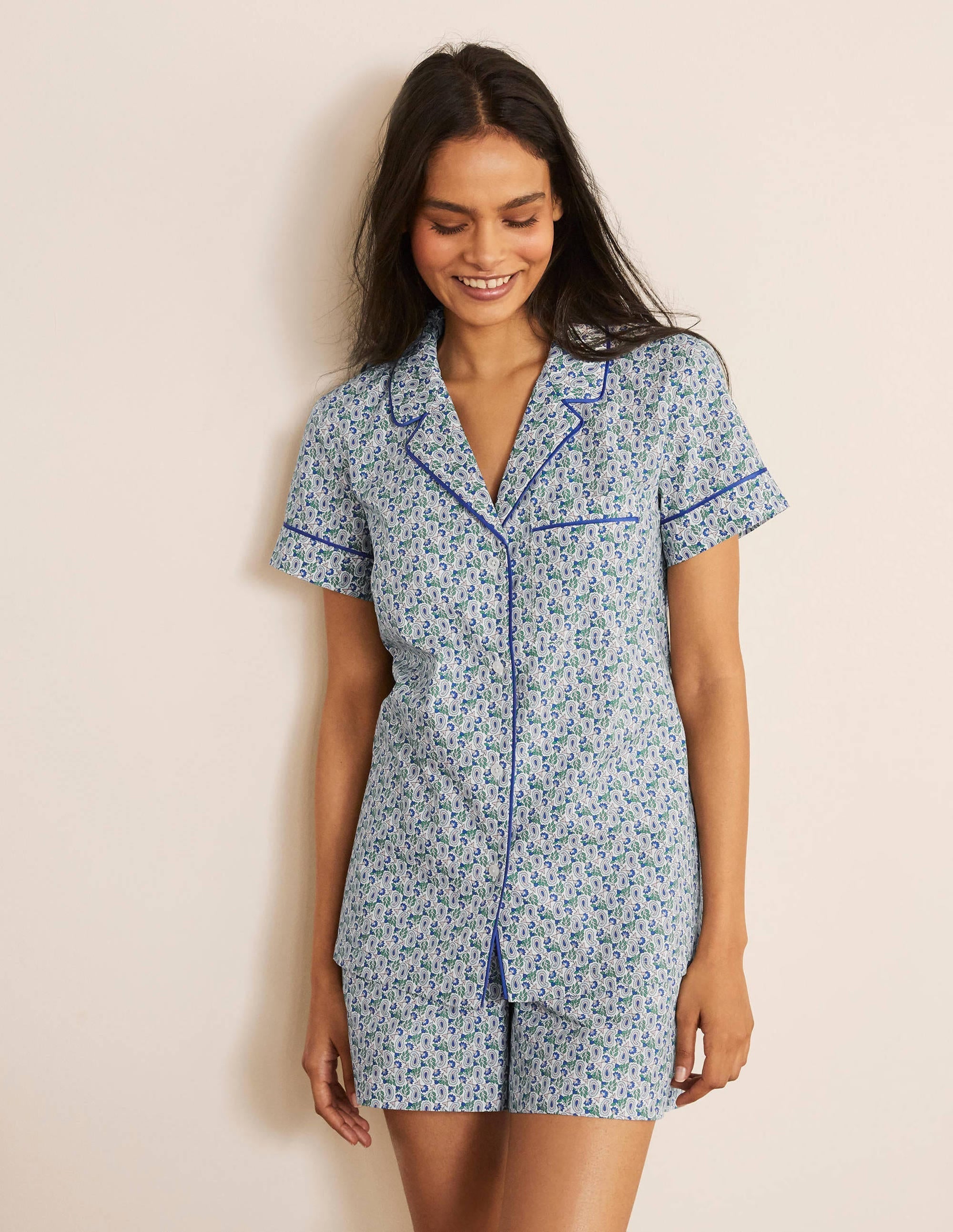 Phoebe PJ Shirt-Ivory, Pretty Paisely - Image 2