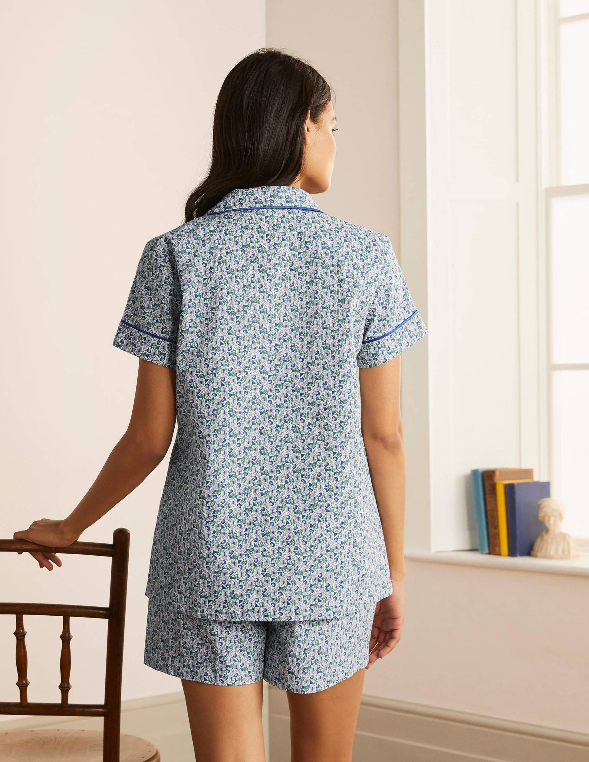 Phoebe PJ Shirt-Ivory, Pretty Paisely-3