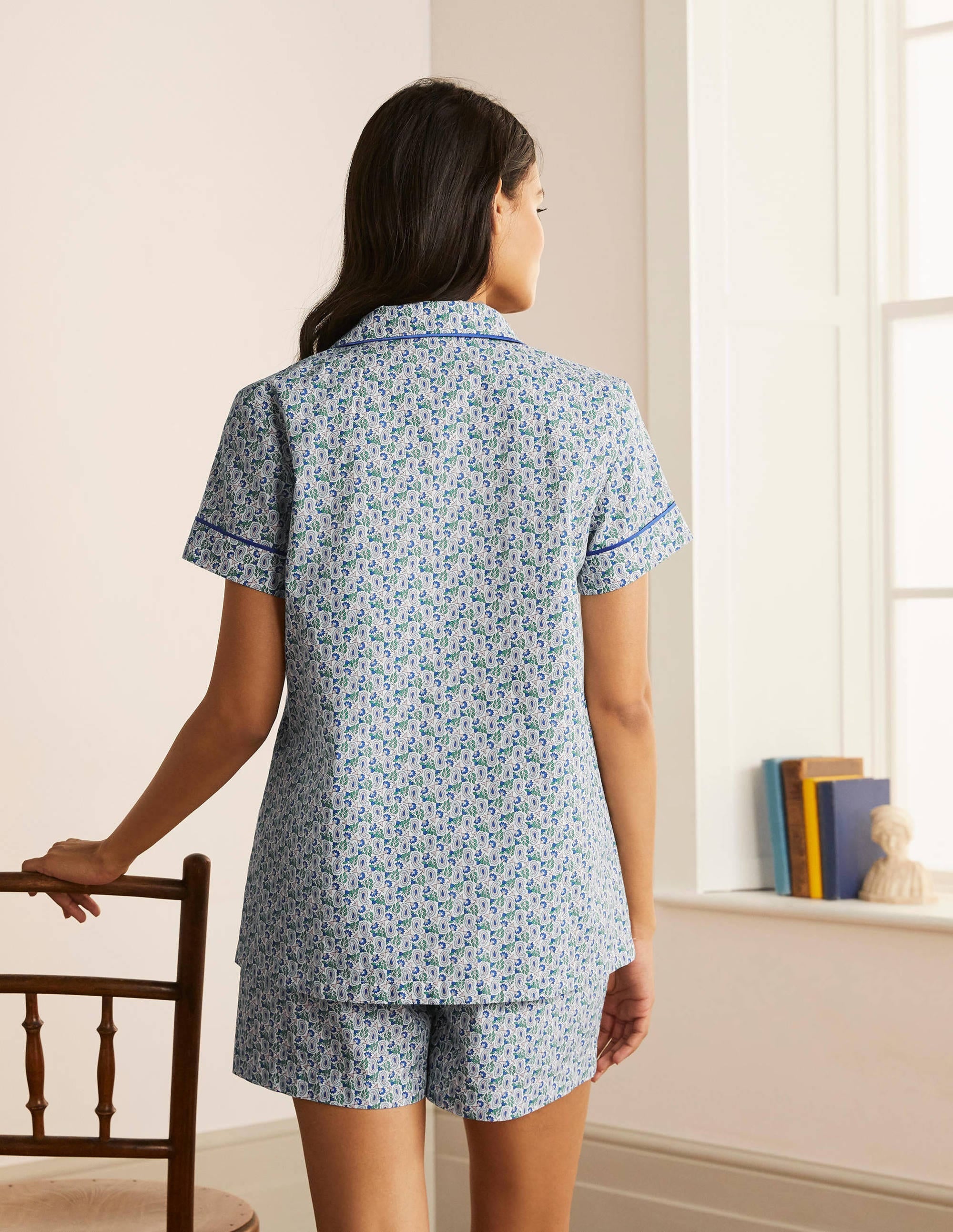 Phoebe PJ Shirt-Ivory, Pretty Paisely - Image 3