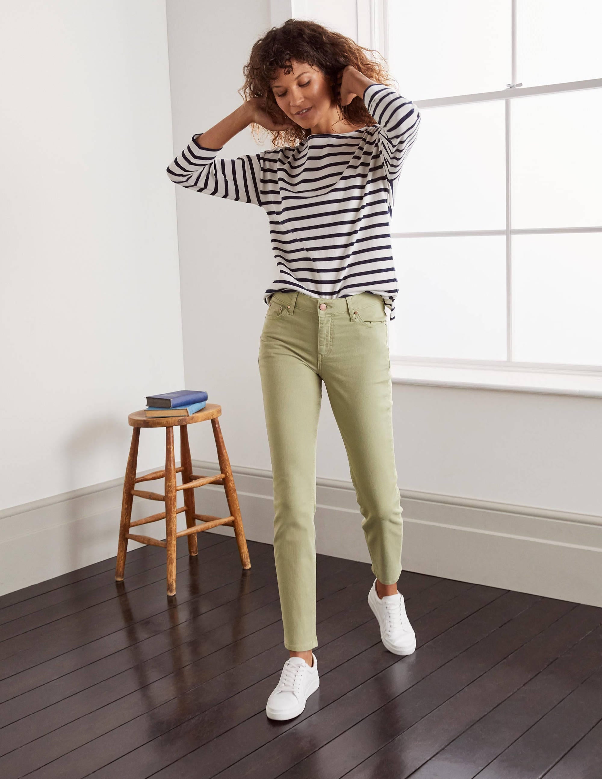 Slim Straight Ankle Skimmers-Soft Mint - Image 5