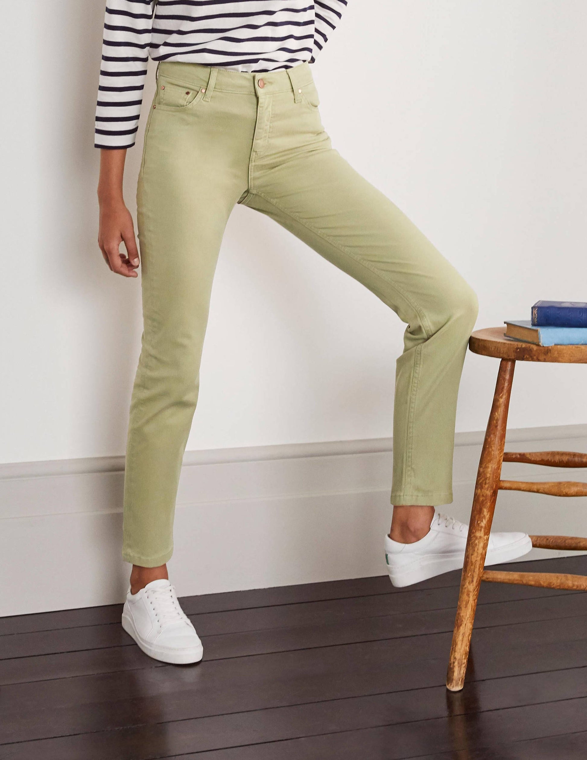 Slim Straight Ankle Skimmers-Soft Mint-2