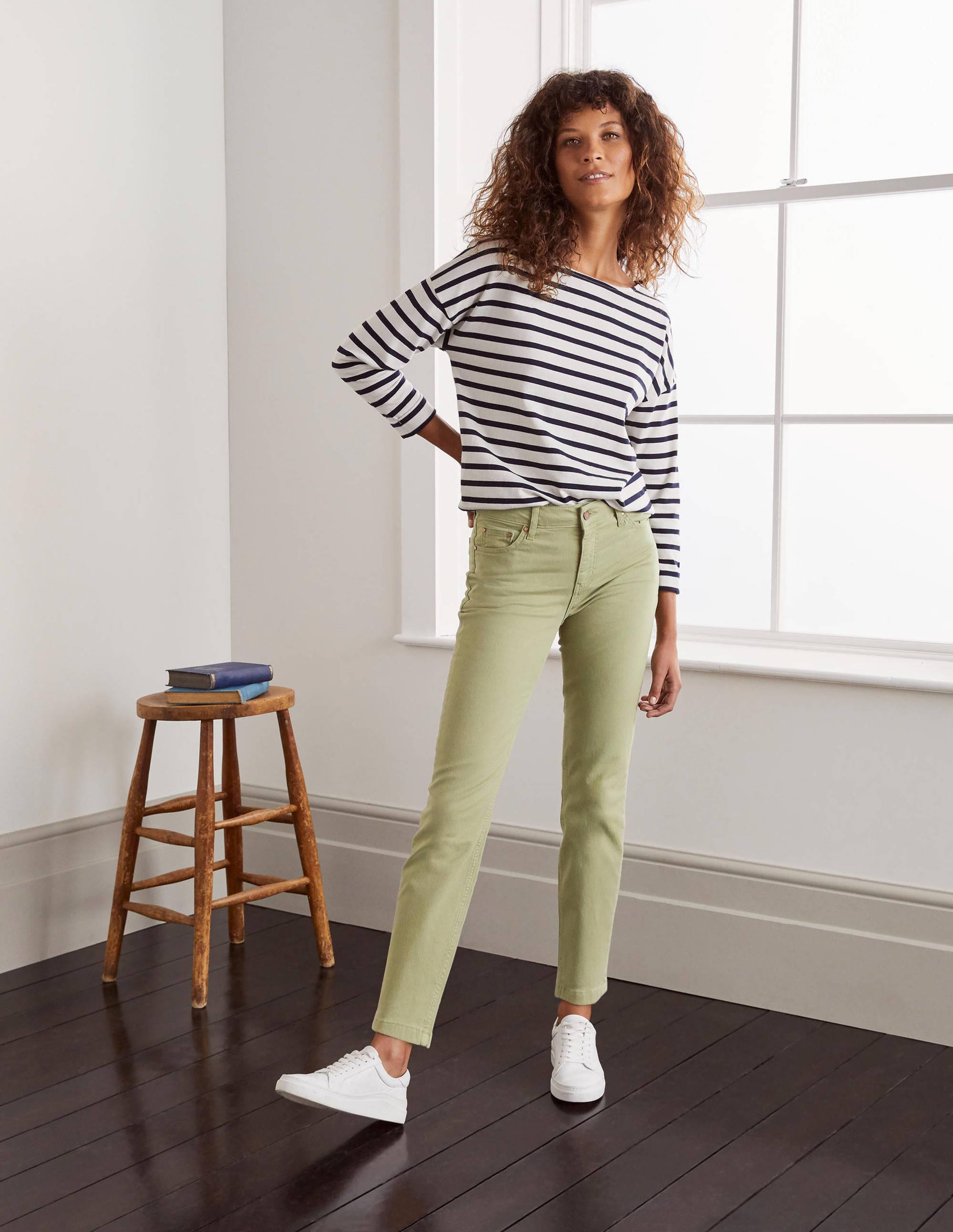 Slim Straight Ankle Skimmers-Soft Mint - Image 3