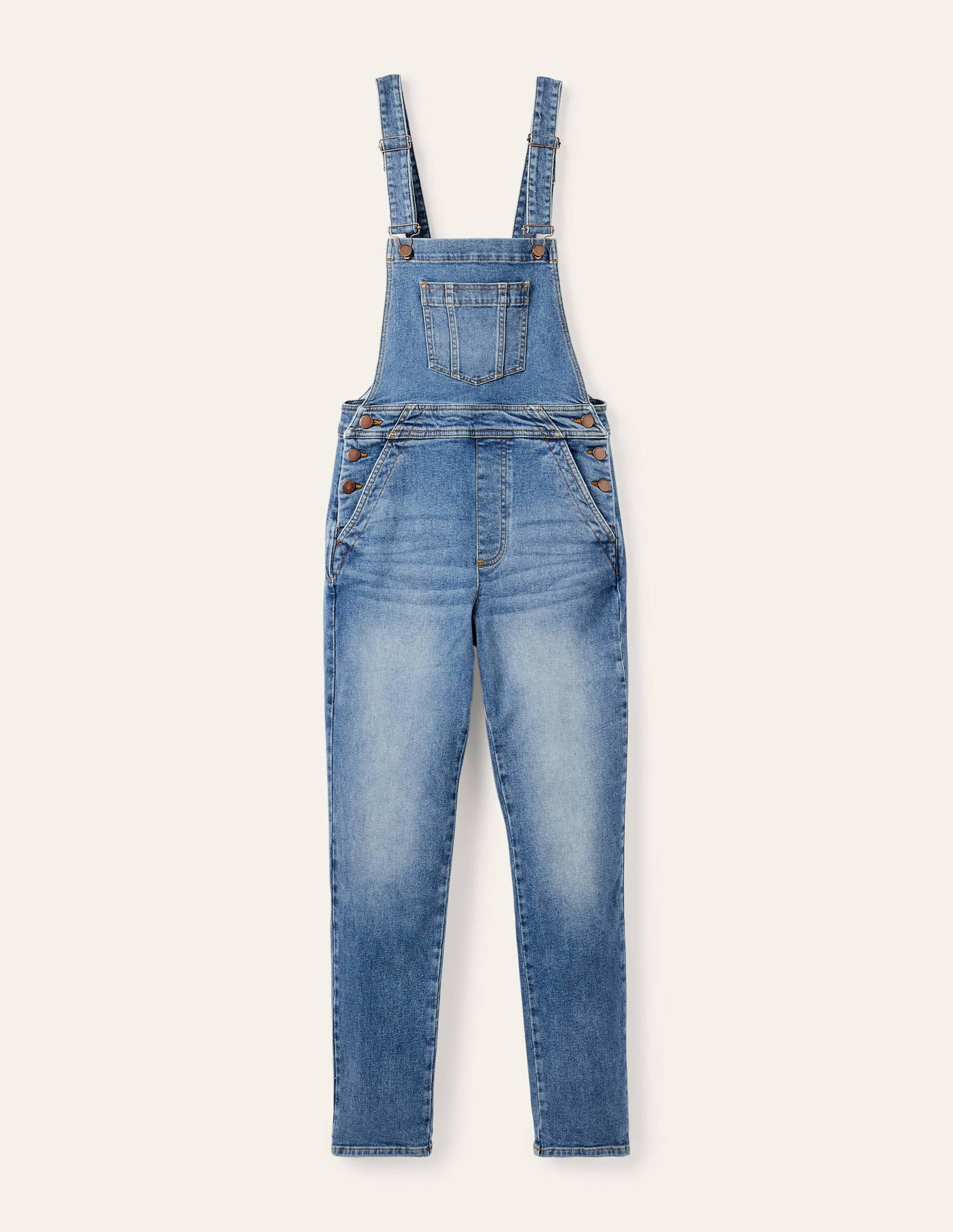 Girlfriend Dungarees-Mid Vintage - Image 6