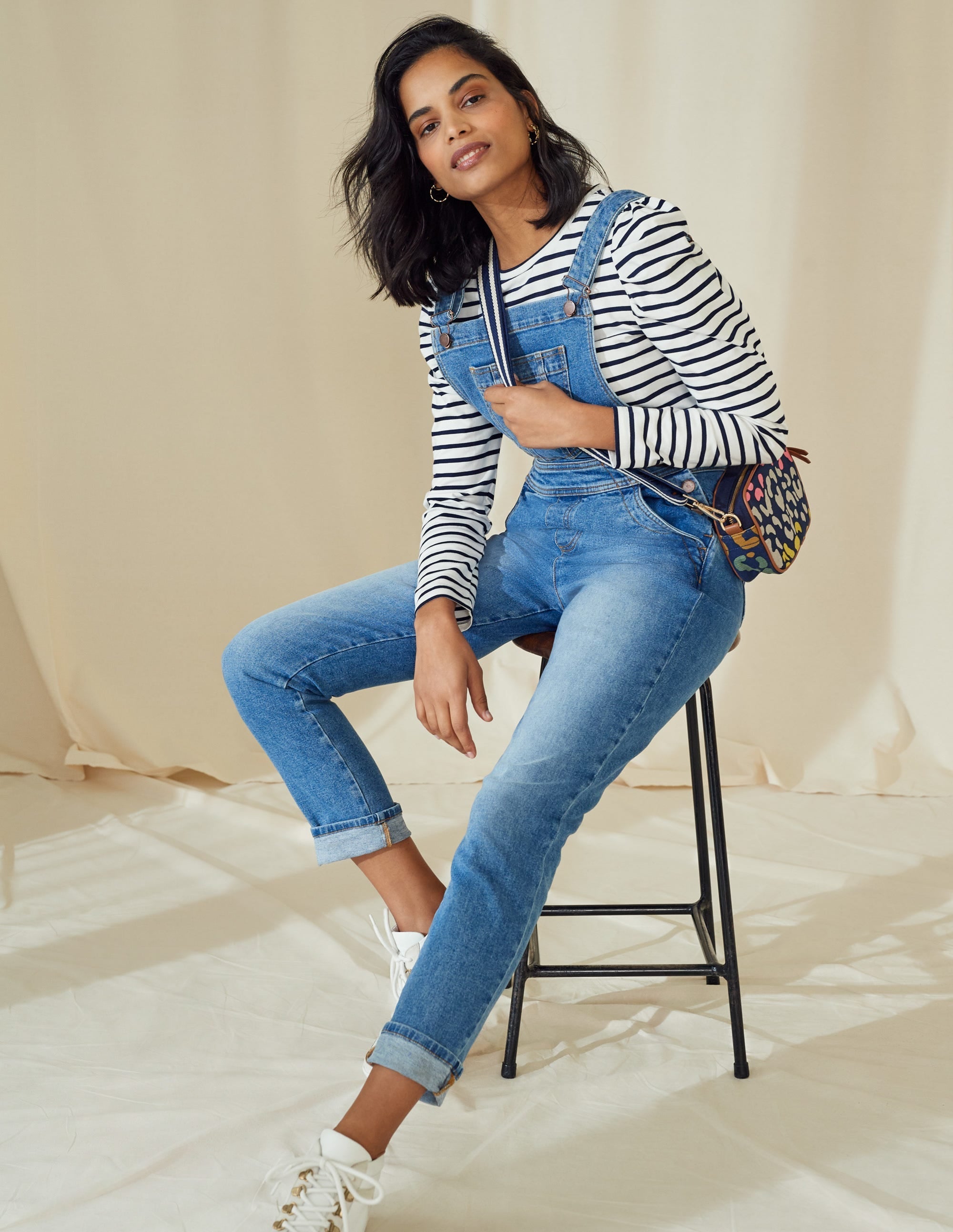Girlfriend Dungarees-Mid Vintage - Image 7