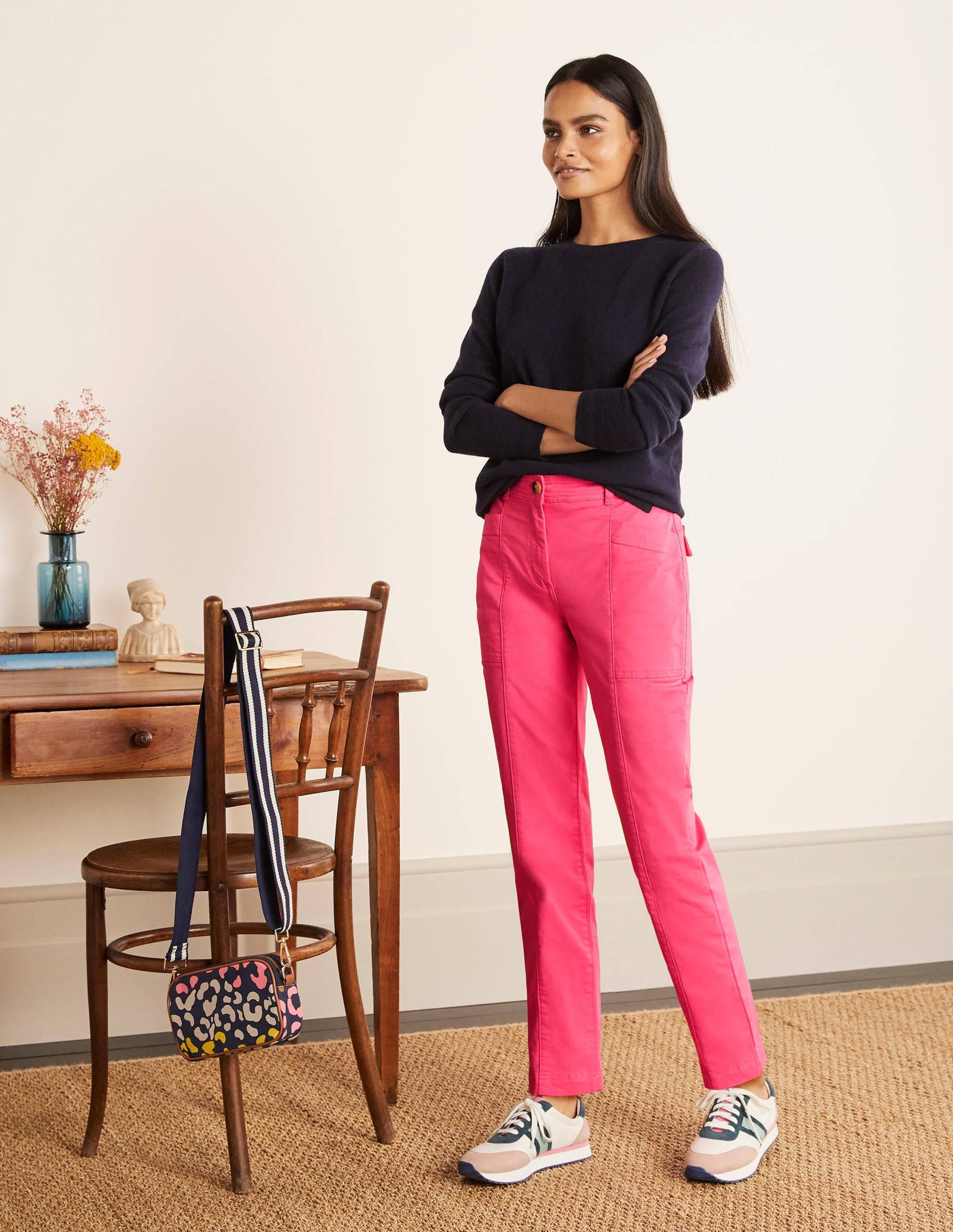 Abingdon Trousers-Pink Sunset - Image 1