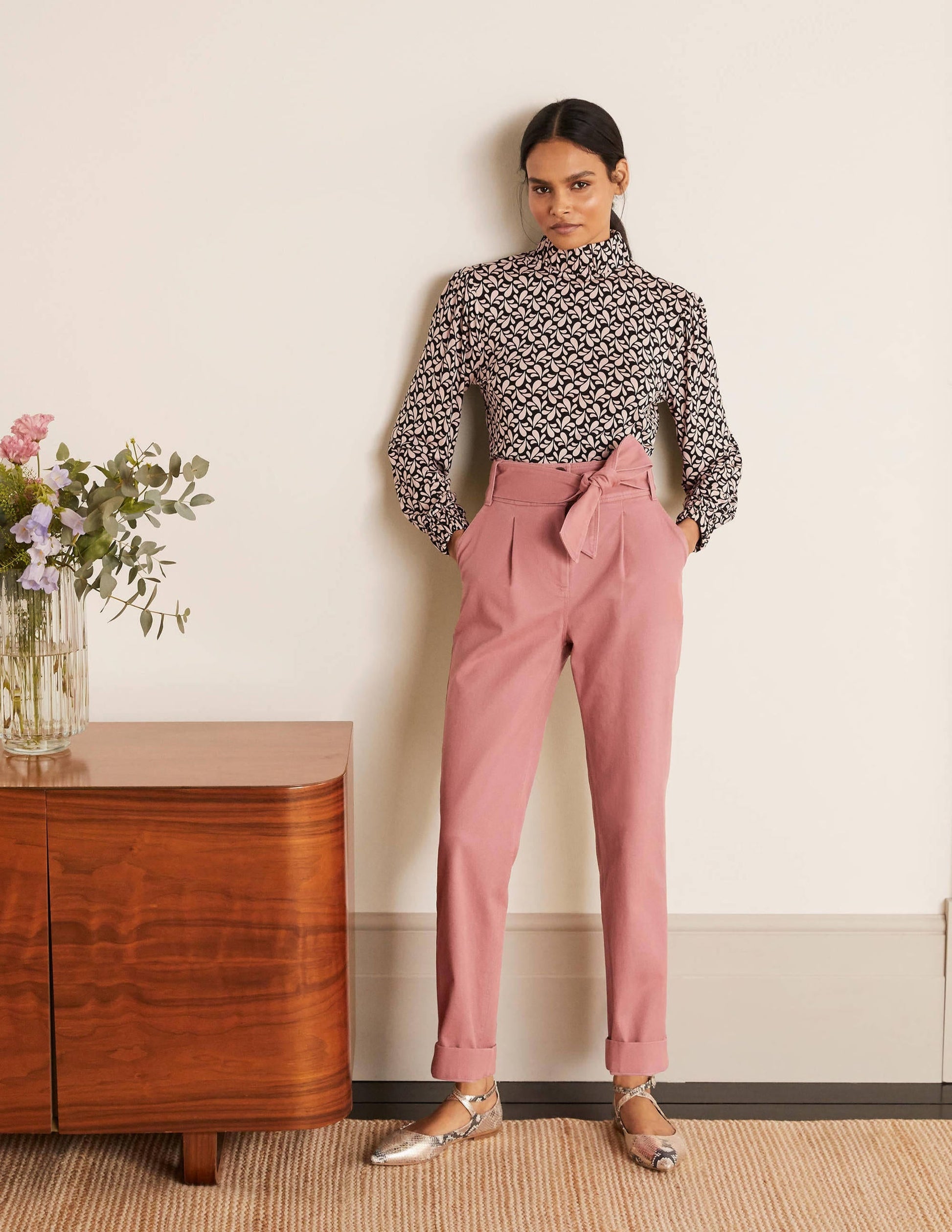 Bude Trousers-Dusty Red-4