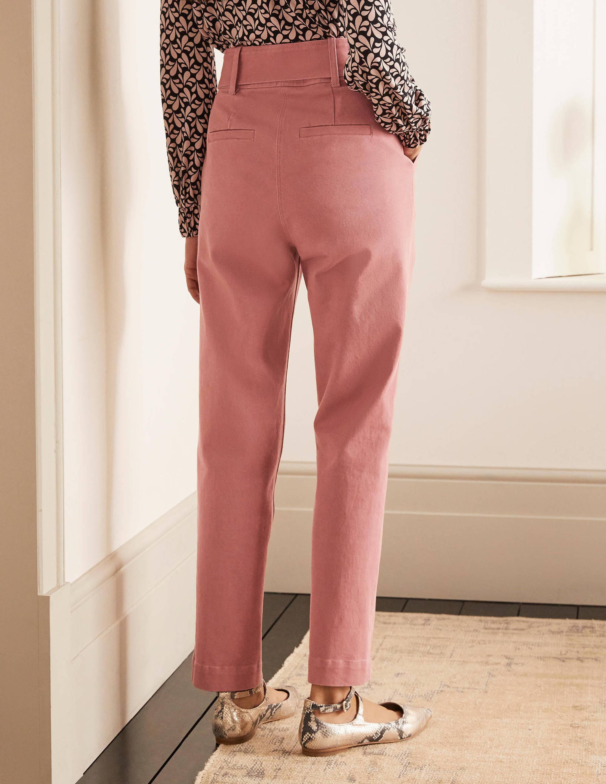 Bude Trousers-Dusty Red - Image 2