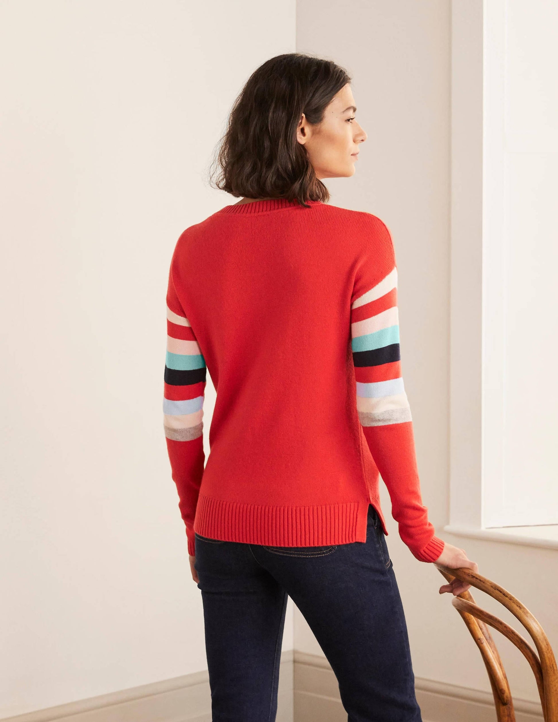 Lennox Relaxed Jumper-Cherry Red-3