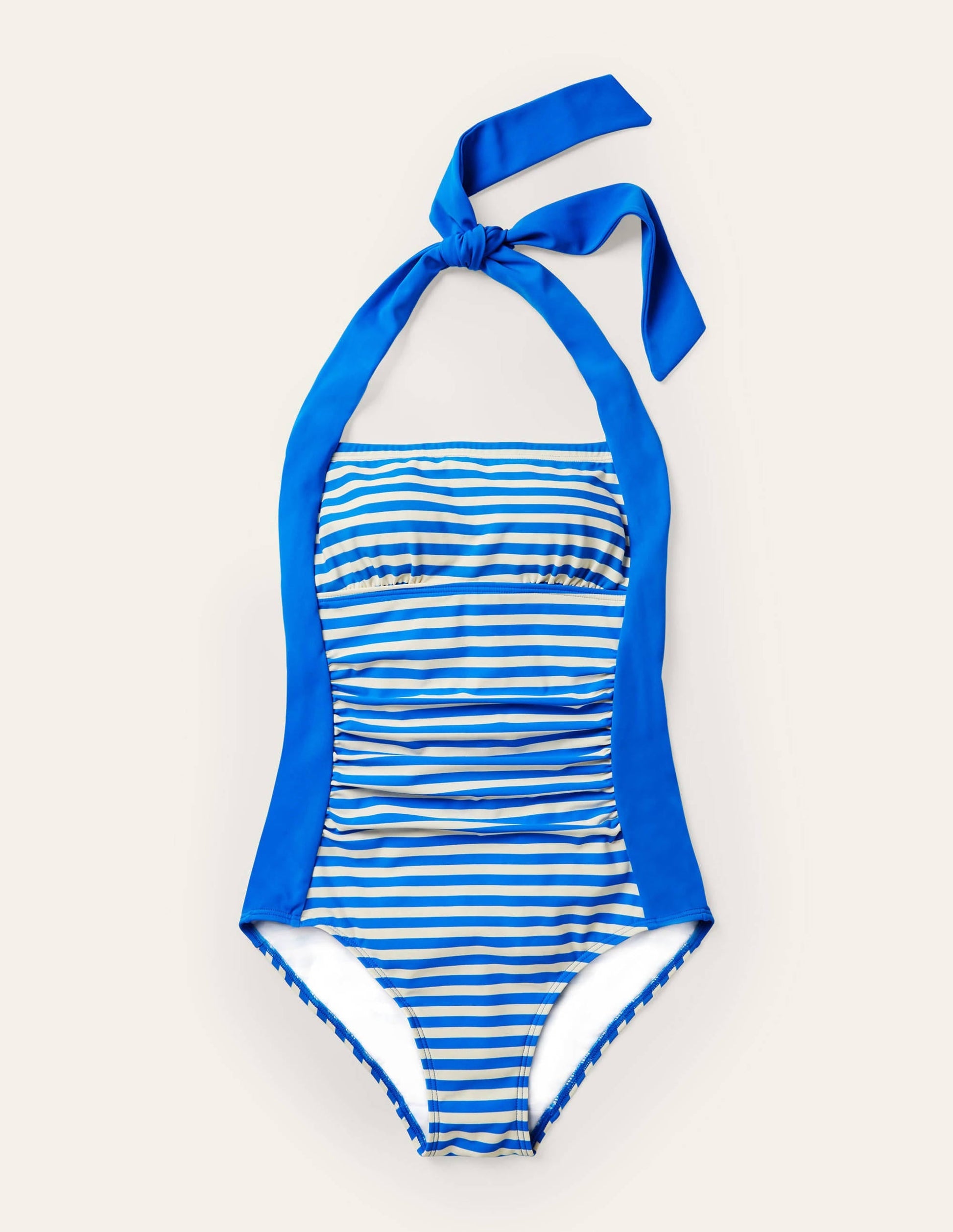 Minori Swimsuit-New Blue China, Ivory Stripe-5