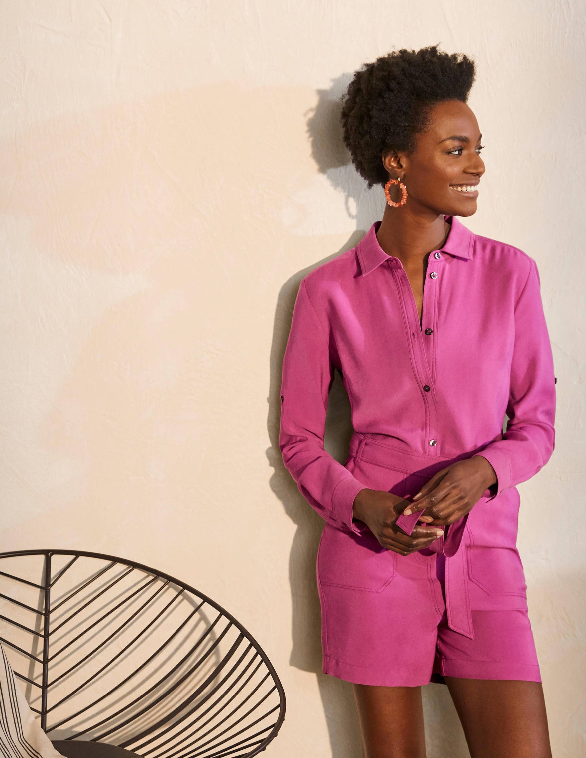 Cosima Playsuit-Berry Sorbet-2
