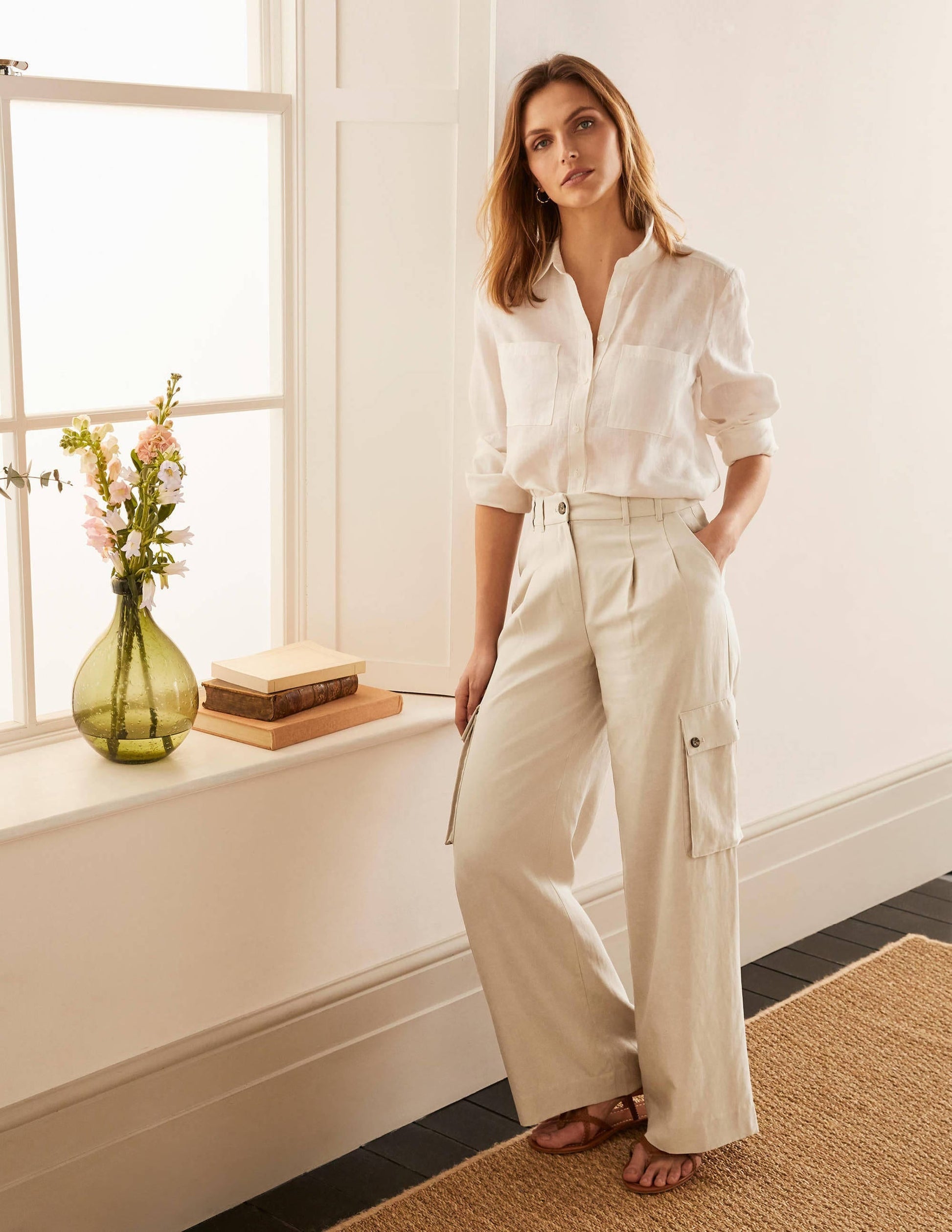 Ailesbury Cargo Trousers-Sand-5