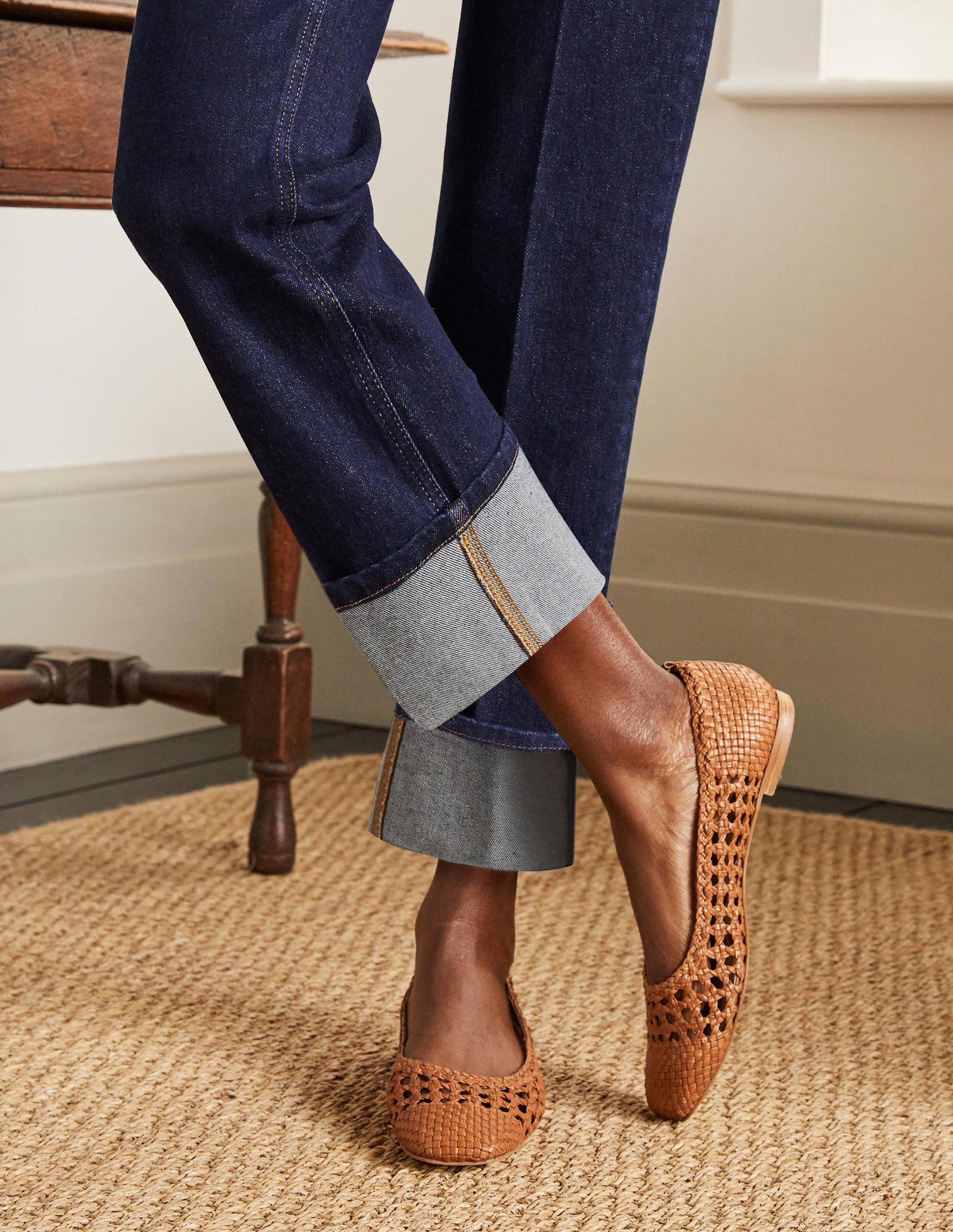 Big Turn Up Jeans-Indigo-3