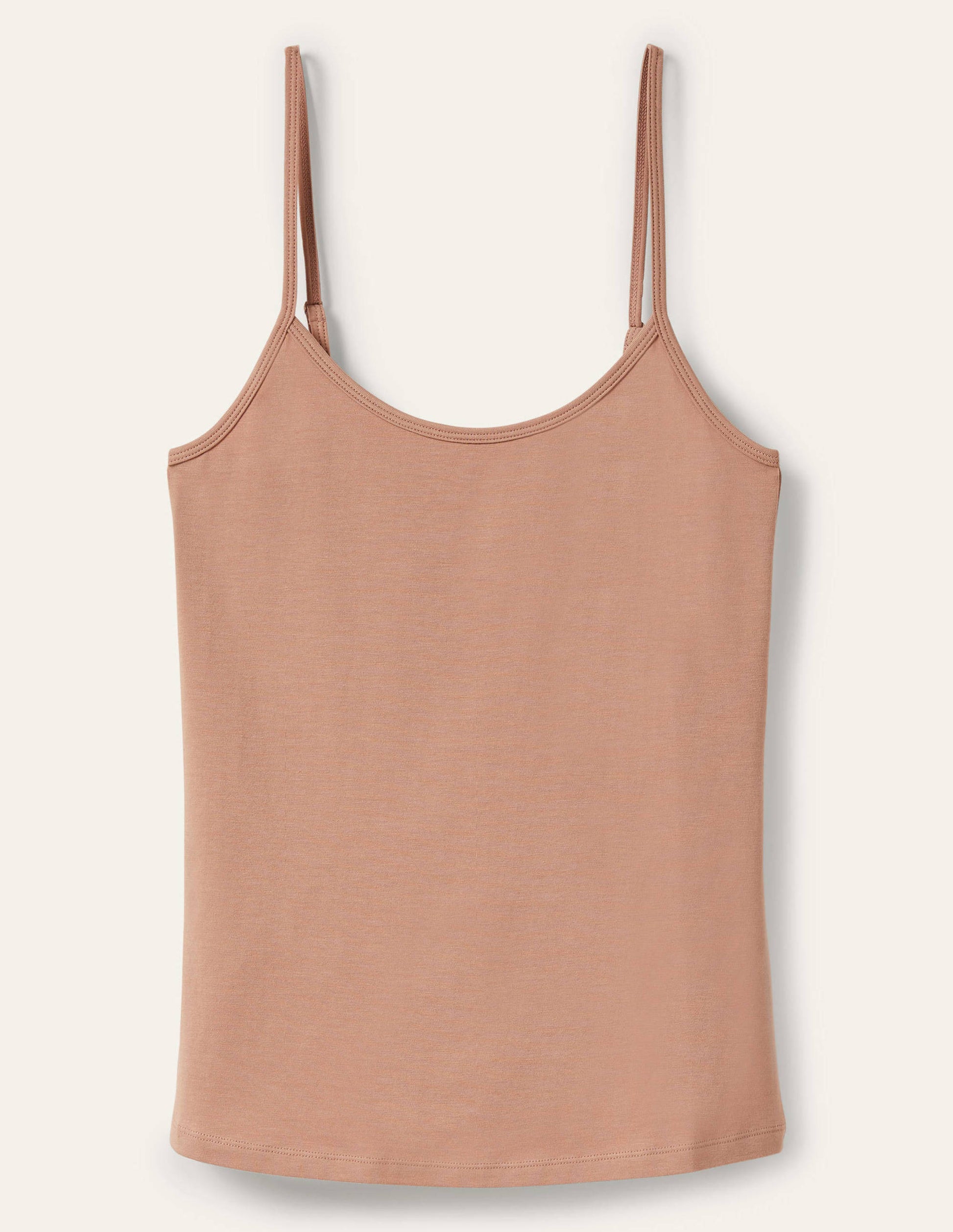 Plain Cami Top-Medium Beige-7
