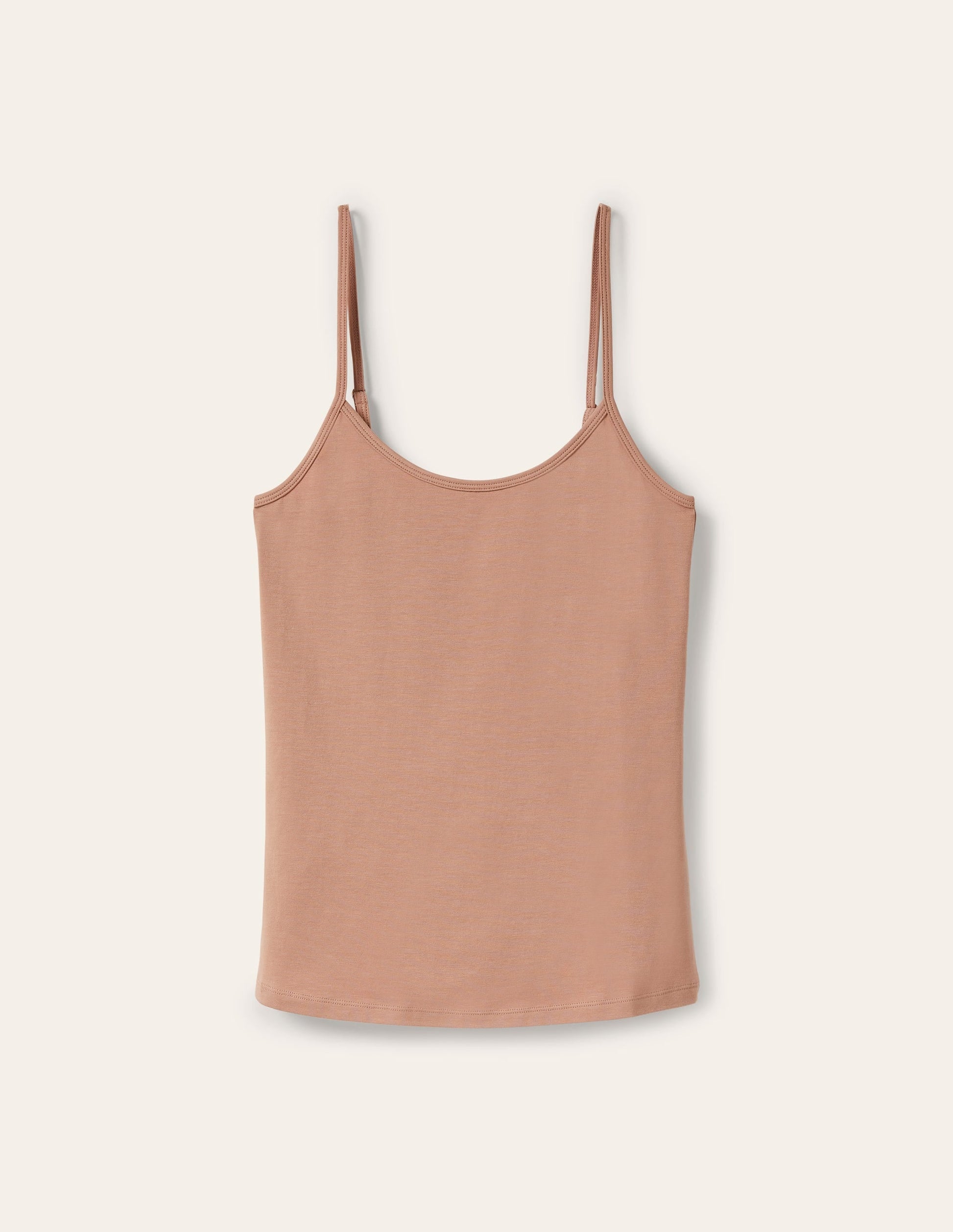 Plain Cami Top-Medium Beige-8