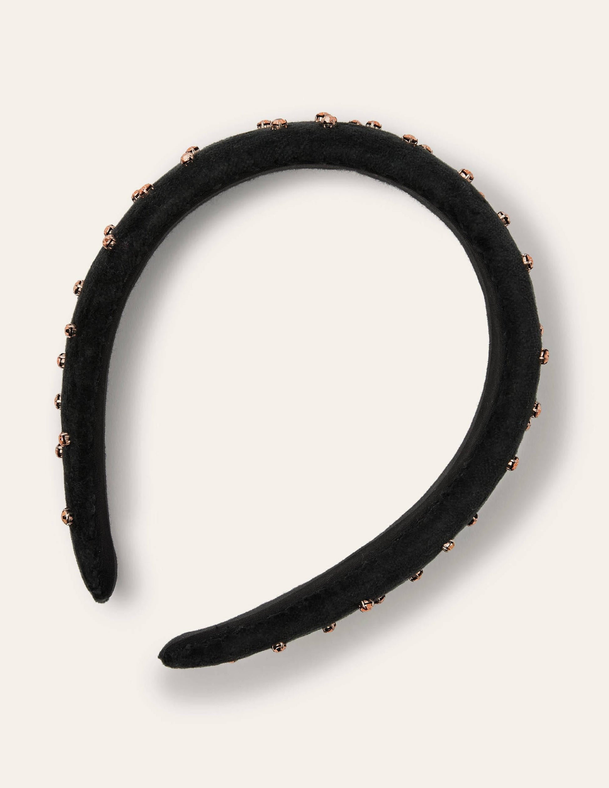 Jewelled Headband-Black/Gold Jewels-2