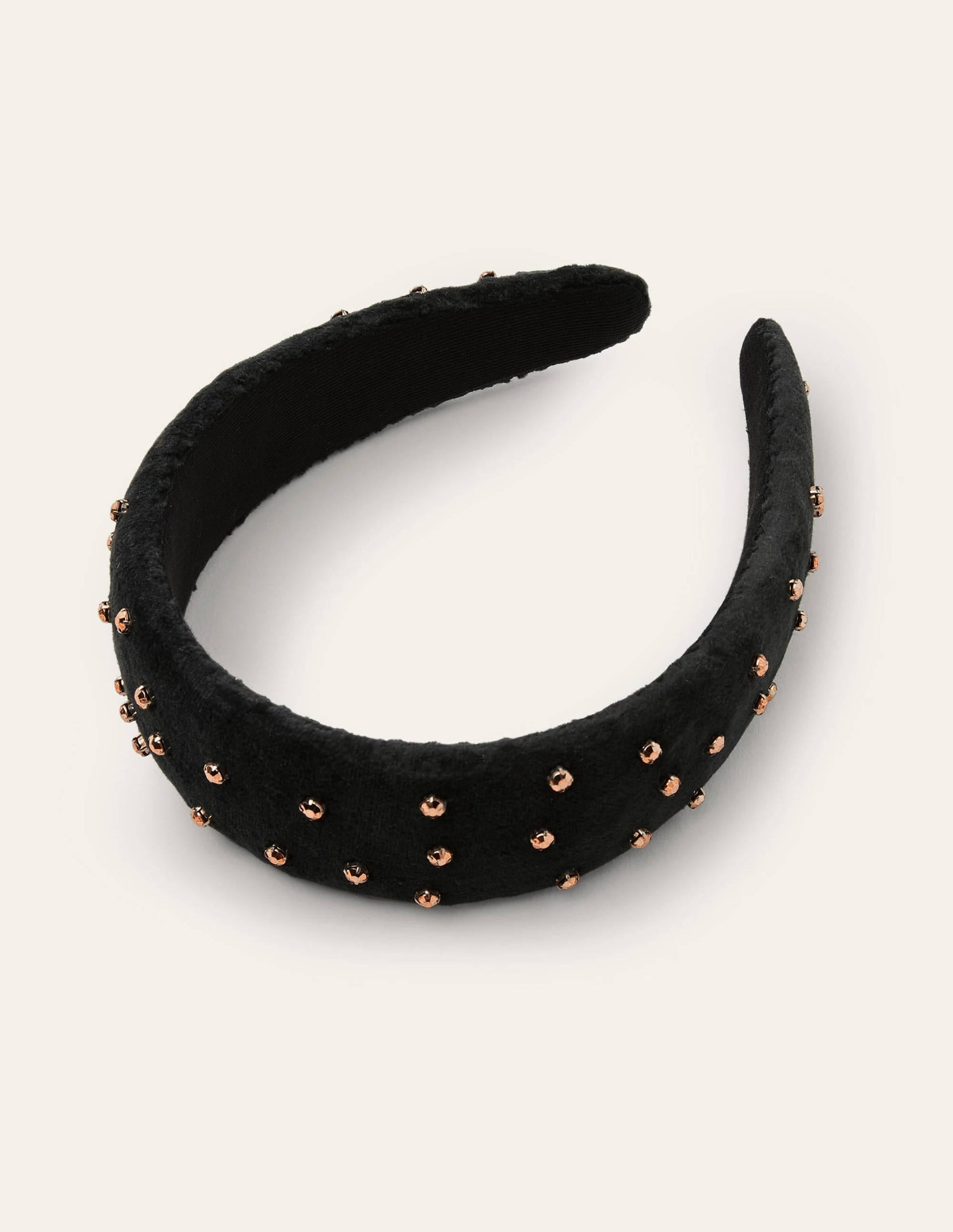 Jewelled Headband-Black/Gold Jewels-3