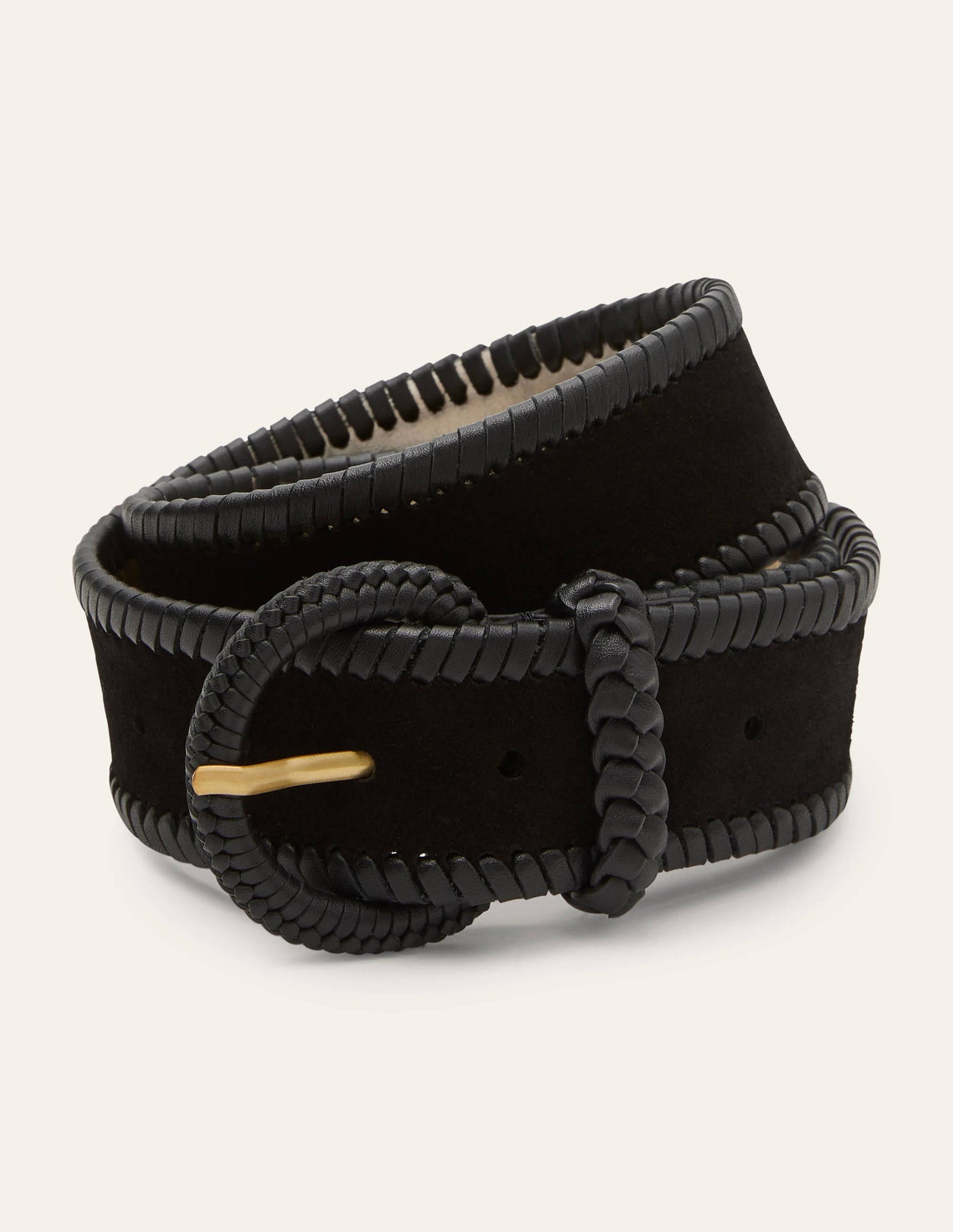 Woven Waist Belt-Black-1