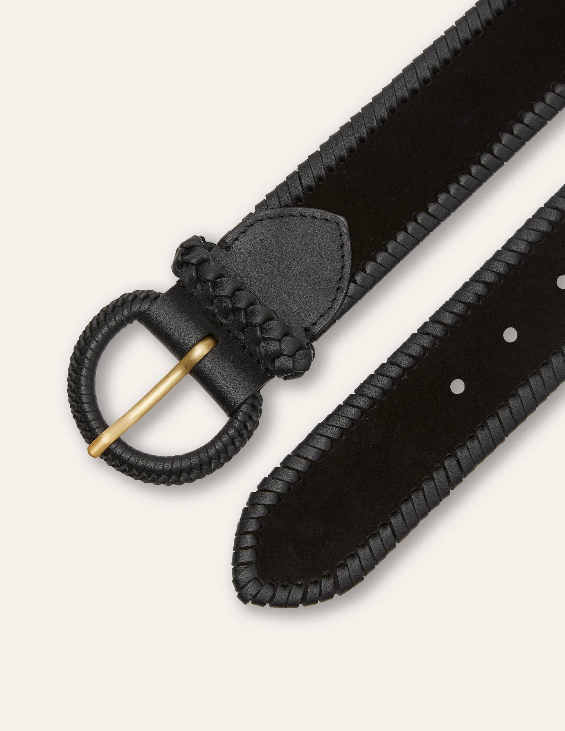 Woven Waist Belt-Black-2