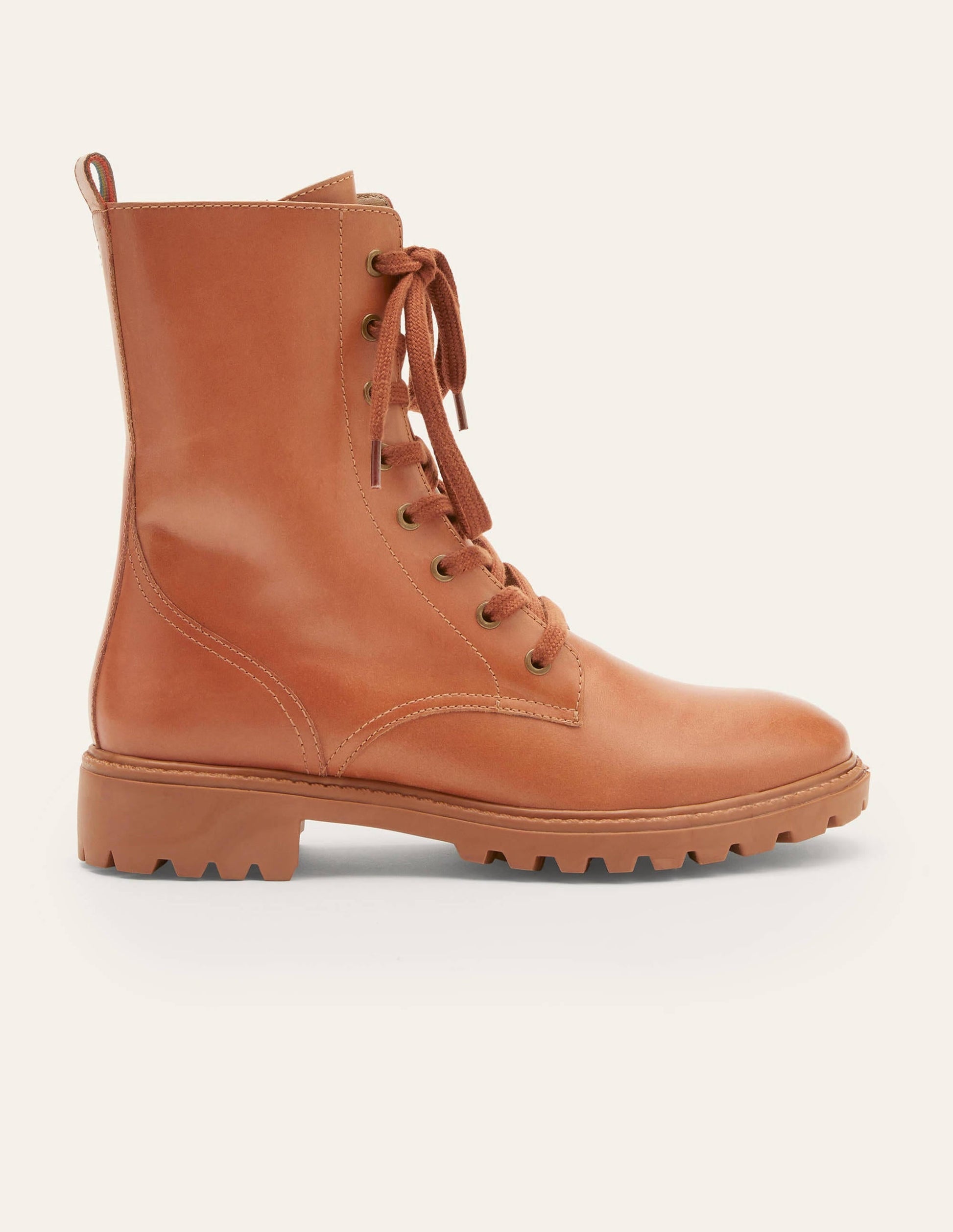 Lace-up Boots-Tan-2