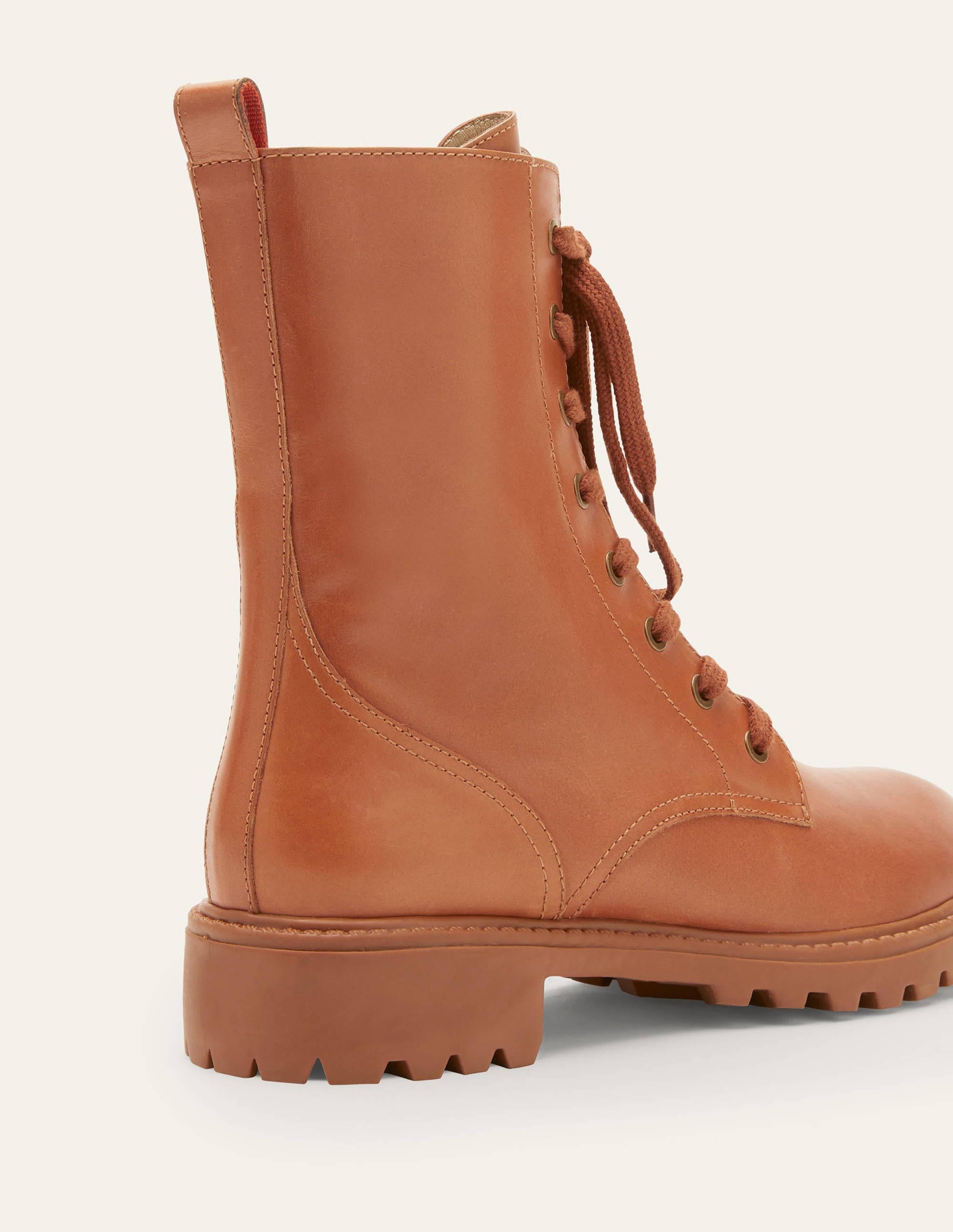 Lace-up Boots-Tan - Image 5