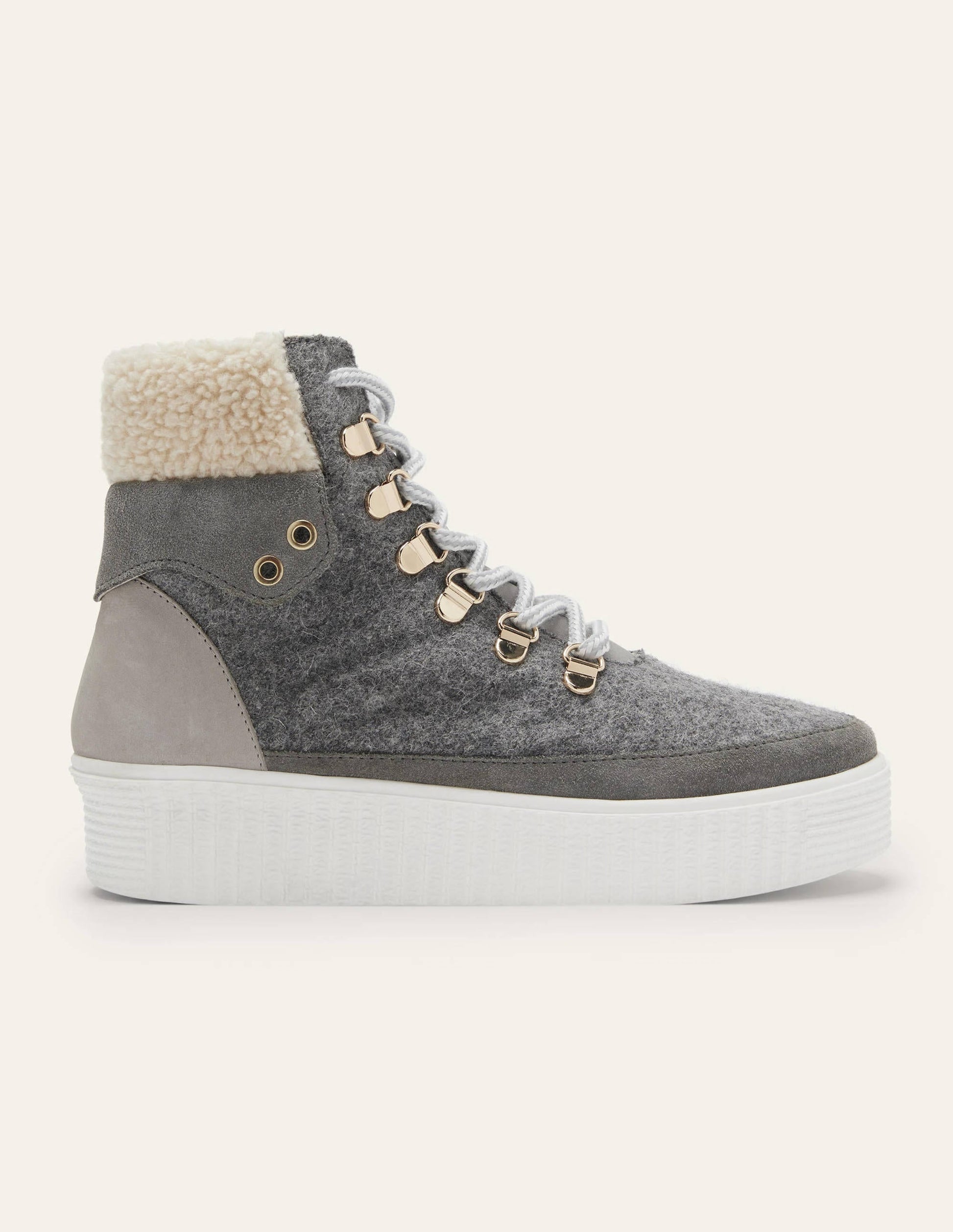 Laura Trend Hiking Boots-Grey Marl-2