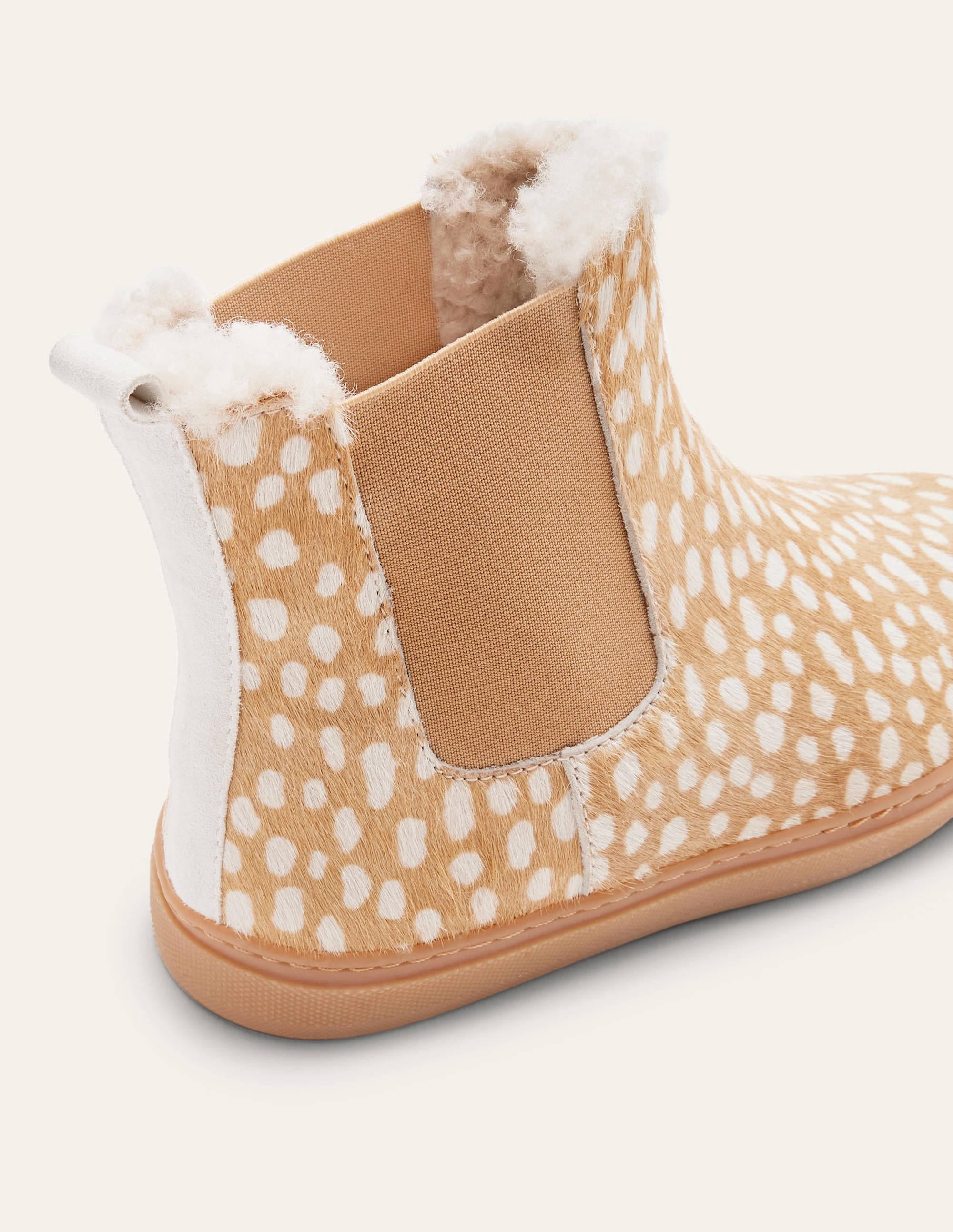 Shearling Chelsea Boots-Deer - Image 4