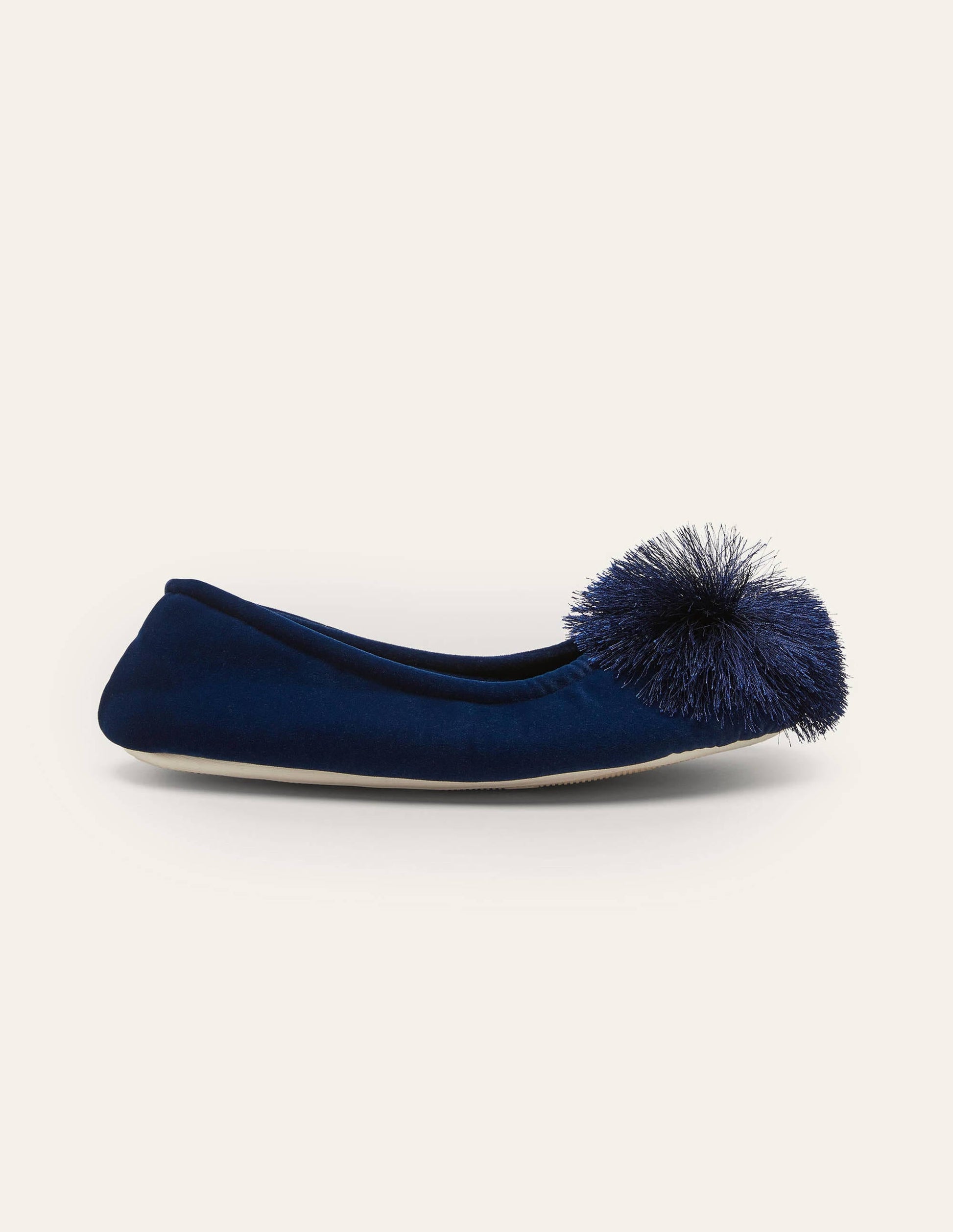 Pompom Slipper-Navy-2