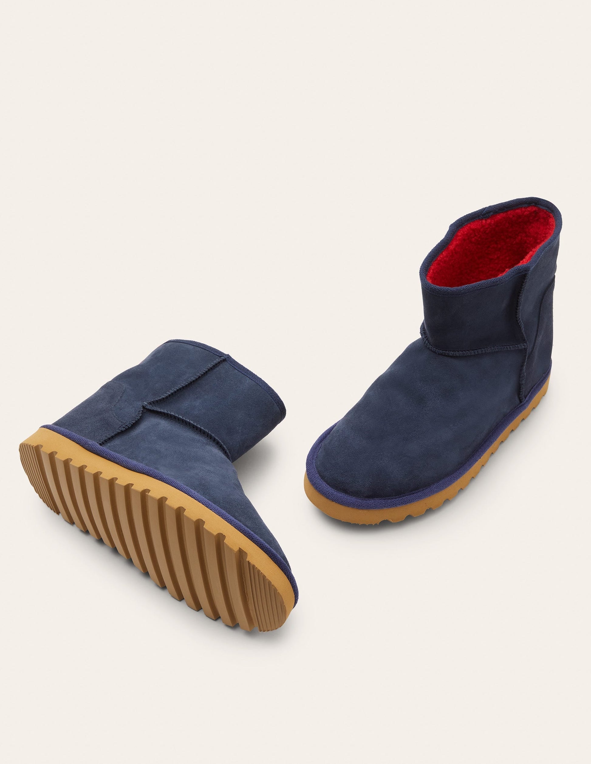 Borg Lined Boots-Navy-3