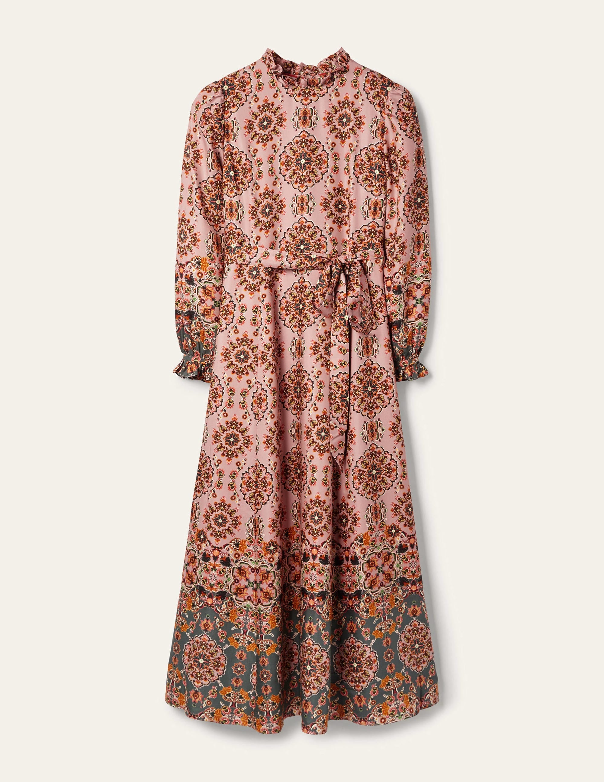 Mariam Dress-Old Rose, Intricate Tapestry - Image 6